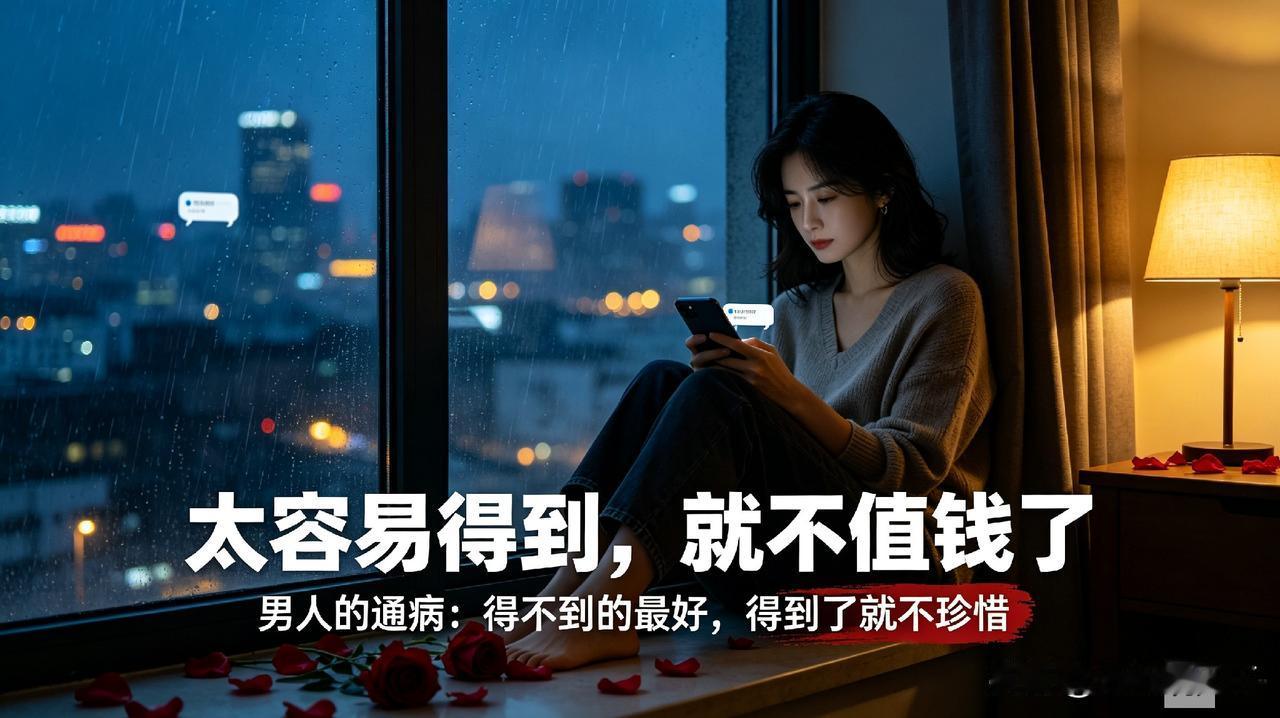 劝所有女人：别轻易让男人得到你，人性从来都是欺软怕硬
 
清醒提醒所有女人：感情