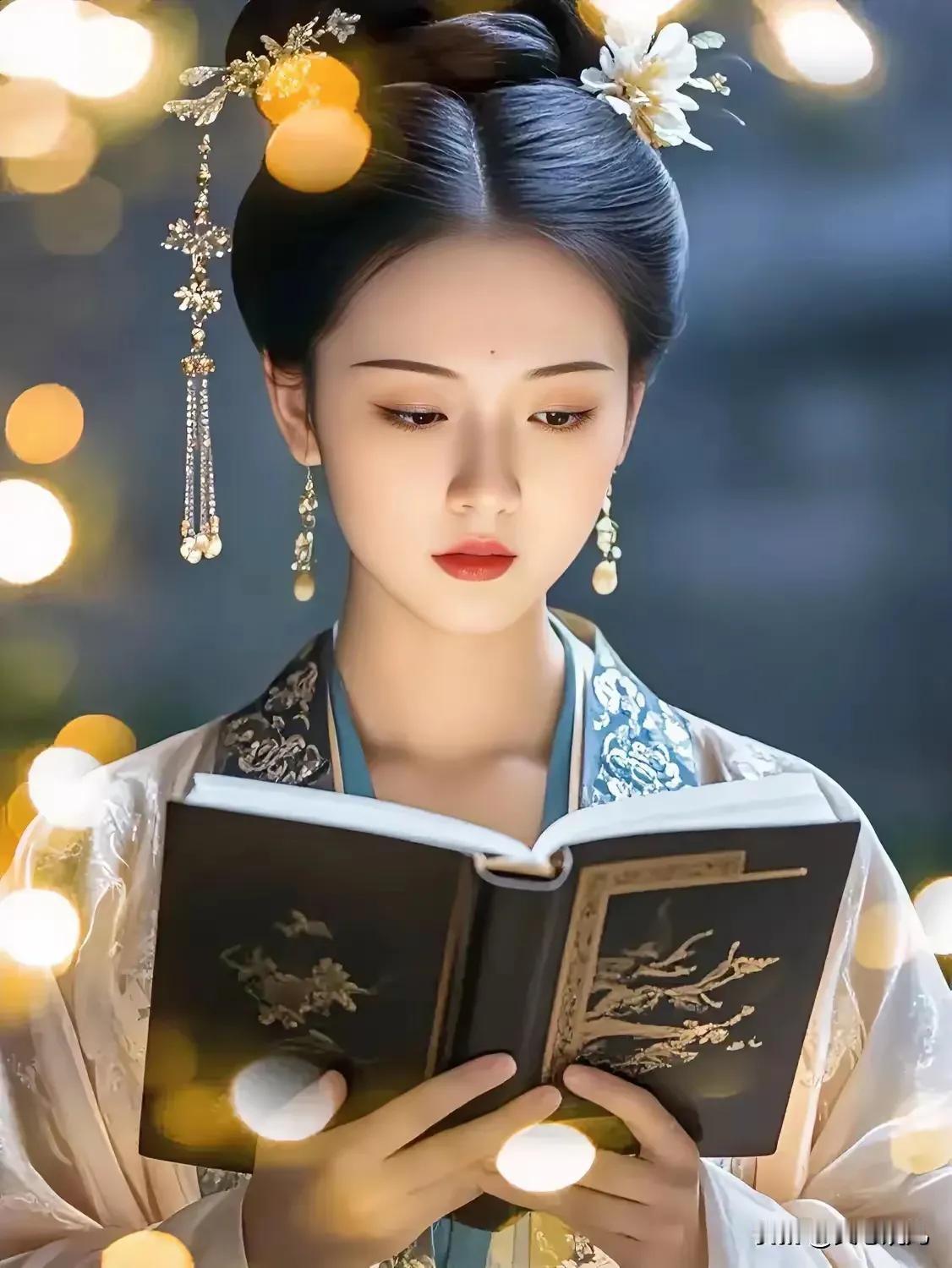 夜静风凉月映窗，
孤灯伴影墨生香。
书中自有乾坤大，
忘却流年岁月长。