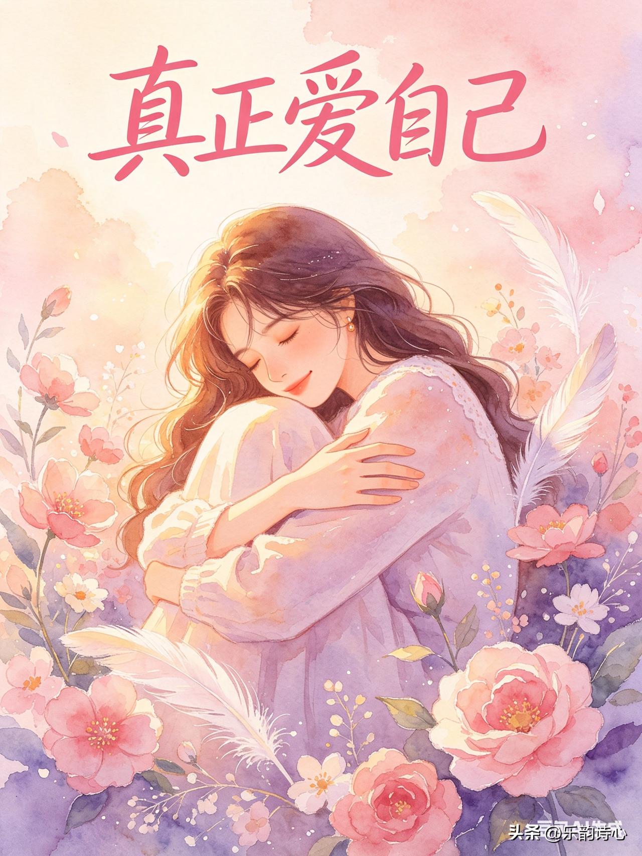 于尘世纷扰的迷宫中踽踽，
别让浮华的尘烟遮蔽心灵的牖宇。
真正爱自己，绝非珍馐罗