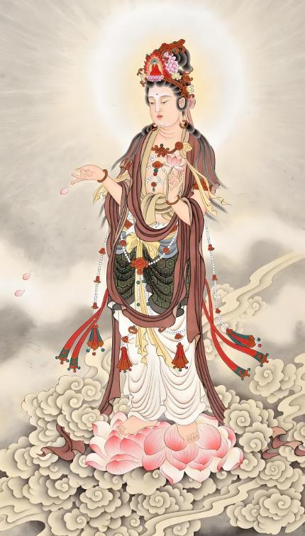 愿菩萨的慈悲之光，照亮你我，消弭一切苦厄。奶奶与大家共沐佛恩，祈愿平安喜乐。 [