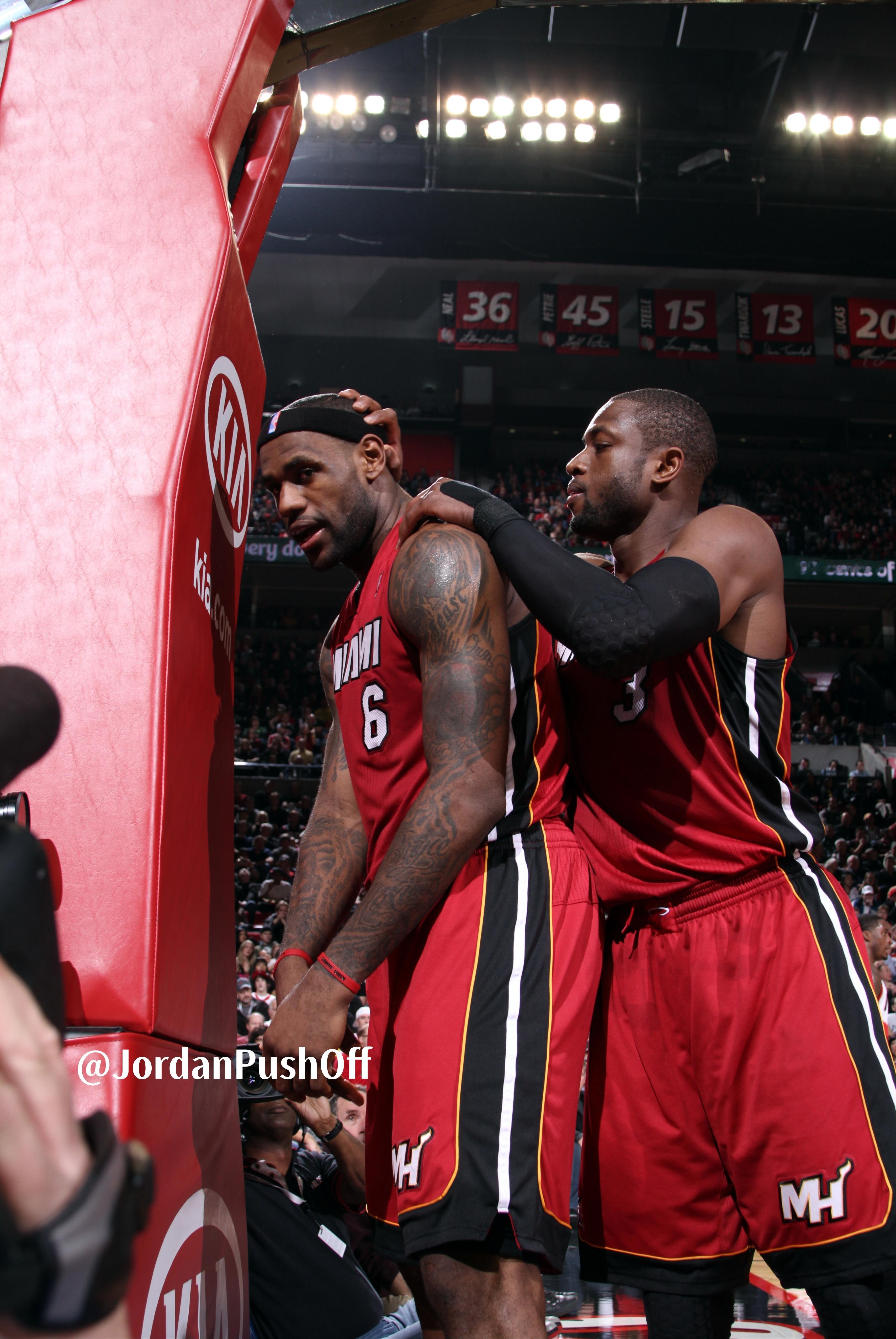 Dwyane Wade & LeBron James 2011nba詹姆斯韦德