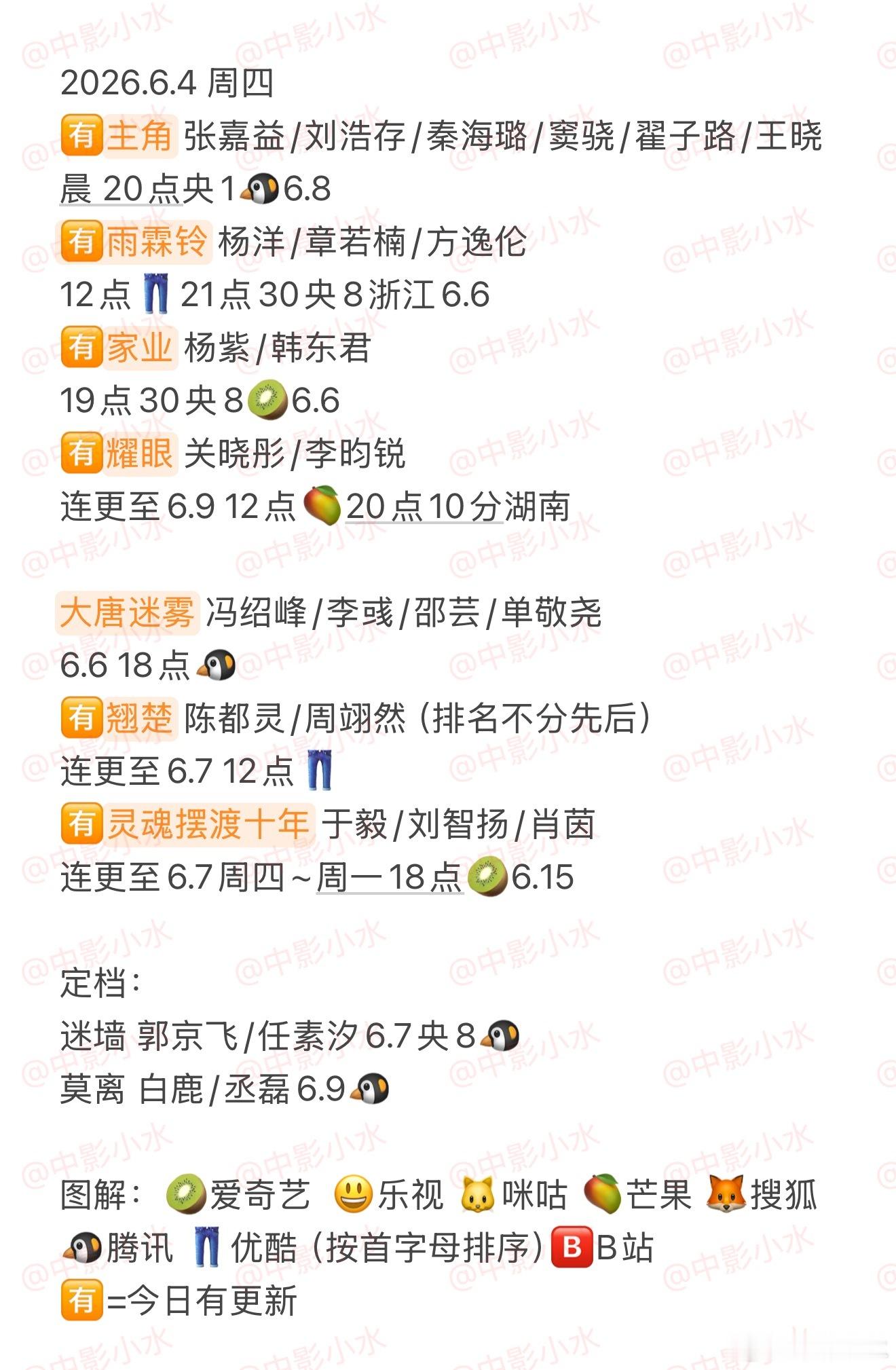 拯救剧荒   6月4日，今晚看点啥？？图1 追剧日历 图2 综艺日历  图3  