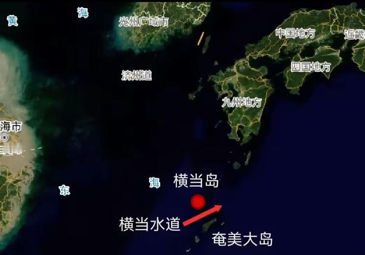 “以牙还牙！解放军今天傍晚过航日本横当水道，前锋朝着日本本土九州！社会舆论说，你