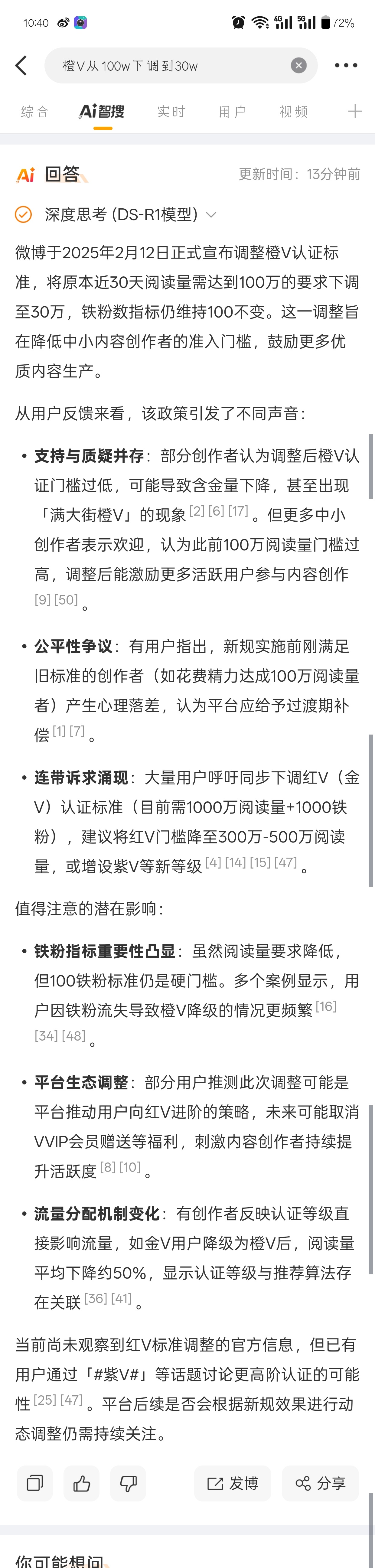 橙V从100w下调到30w这个挺简单  那我以后就养橙了[可爱] ​​​