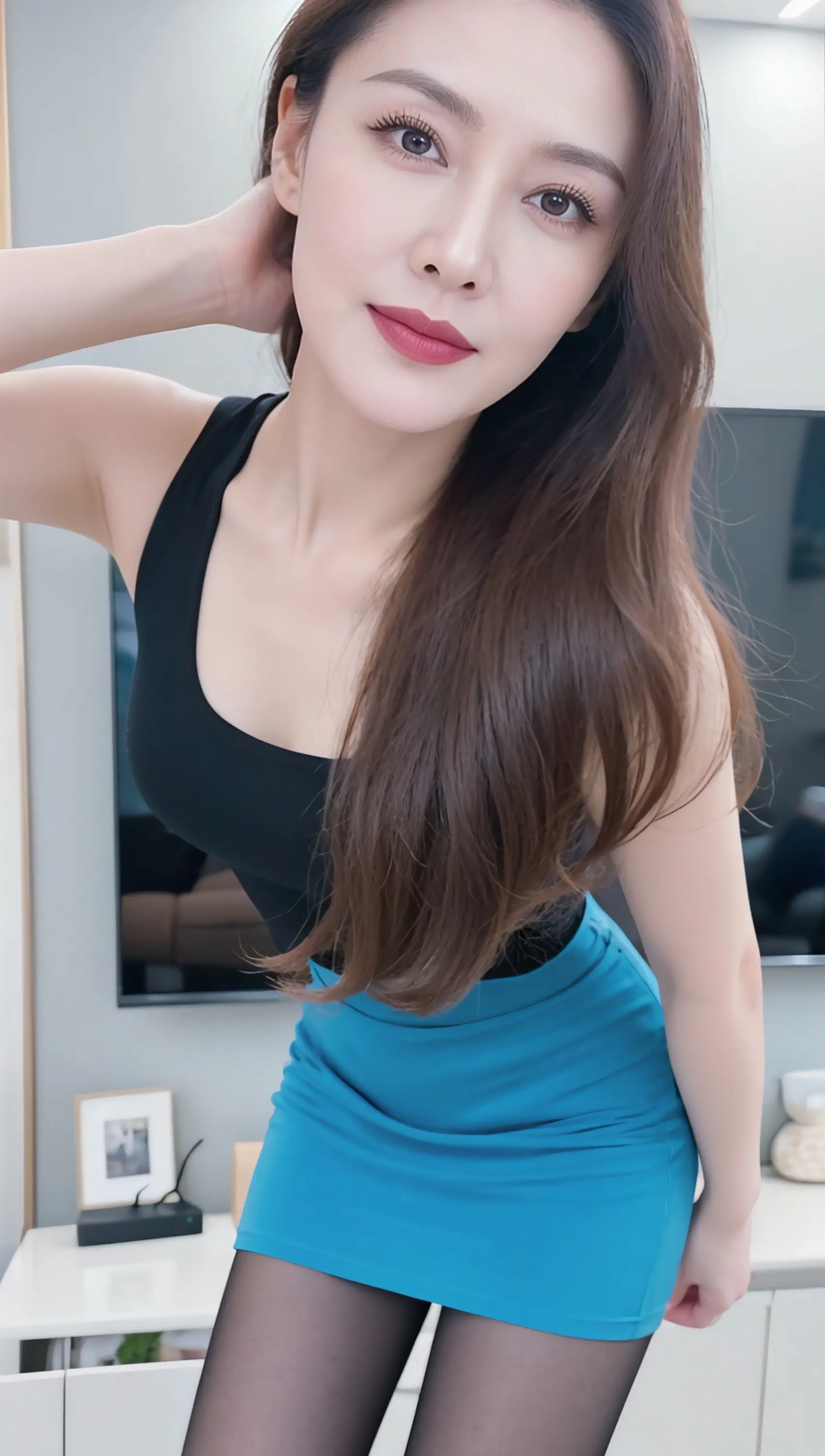 AI黑蓝撞色照 ai创作