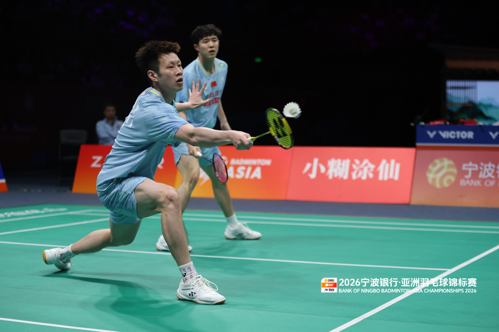 何济霆/任翔宇📷来源：赛事组委会任何组合无缘亚锦赛决赛2026年羽毛球亚锦赛中