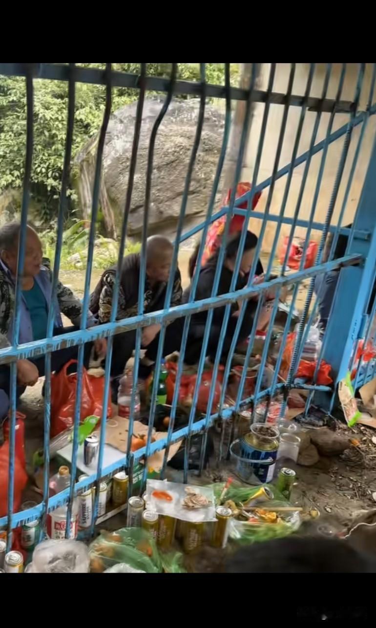 中越隔了几代人还能有联系，挺不错的，有点两国大使商谈国家大事的画风，隔着铁栅栏喝