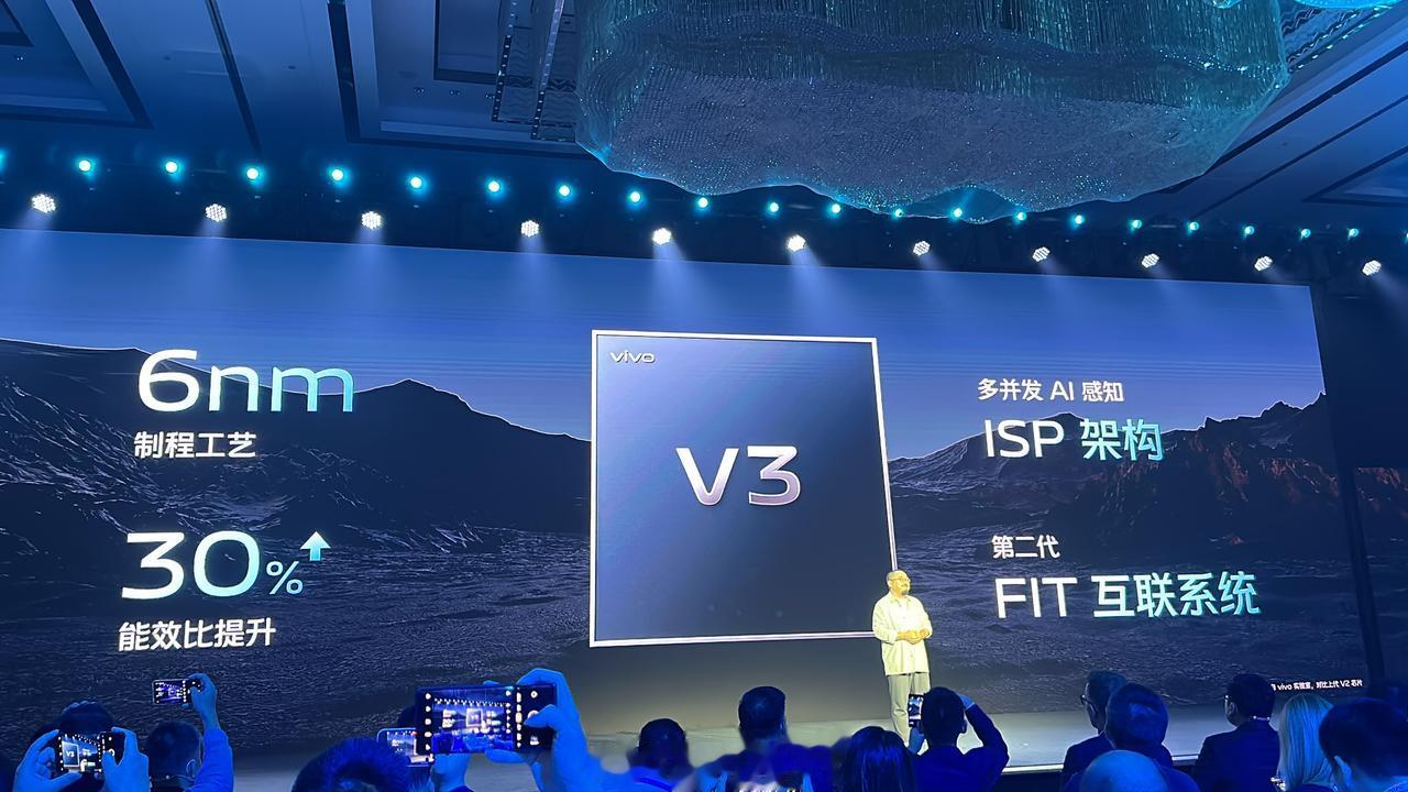  vivo V3影像芯片发布，6nm工艺，安卓首发4K 电影人像，苍穹夜景系统，