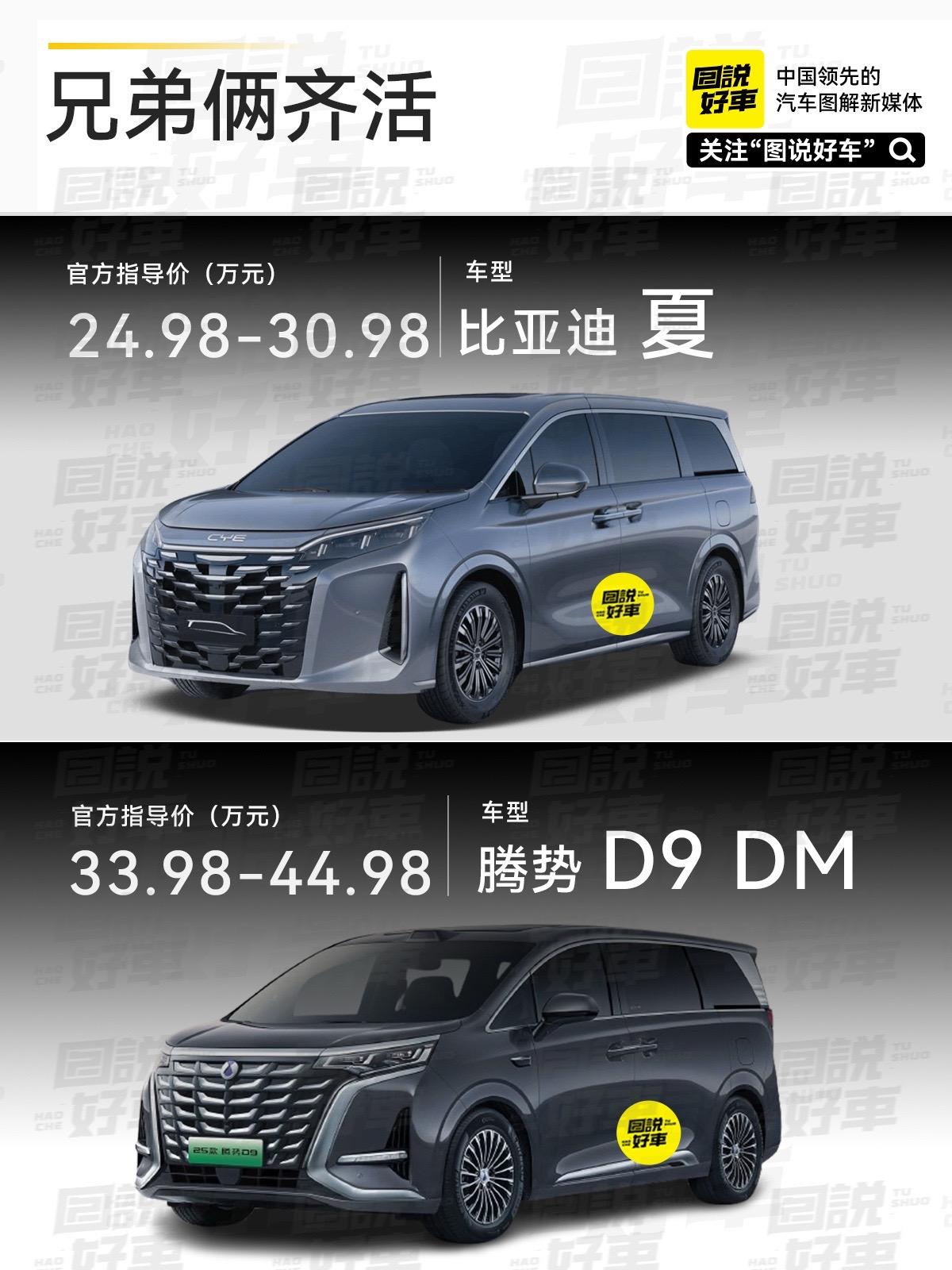 比亚迪 MPV 双兄弟齐活！比亚迪王朝网首款 MPV 车型——比亚迪夏...