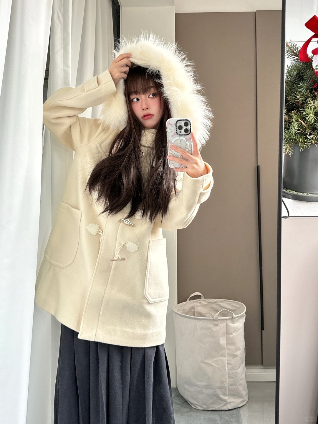 甜妹冬季保暖穿搭^o^