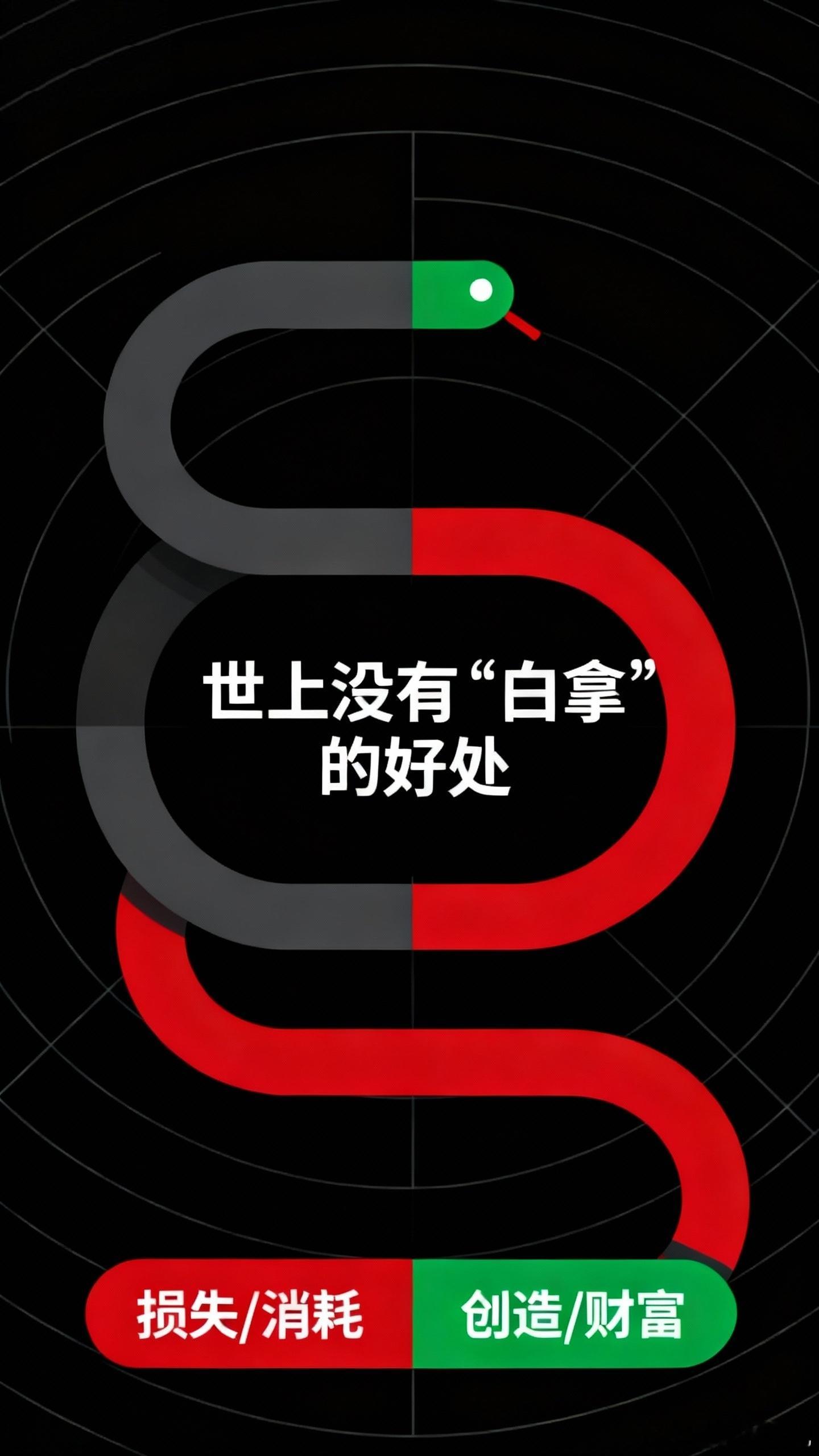 【世上没有“白拿”的好处】 想一下，路边乞丐得到别人的施舍，他拿到的施舍会是白拿