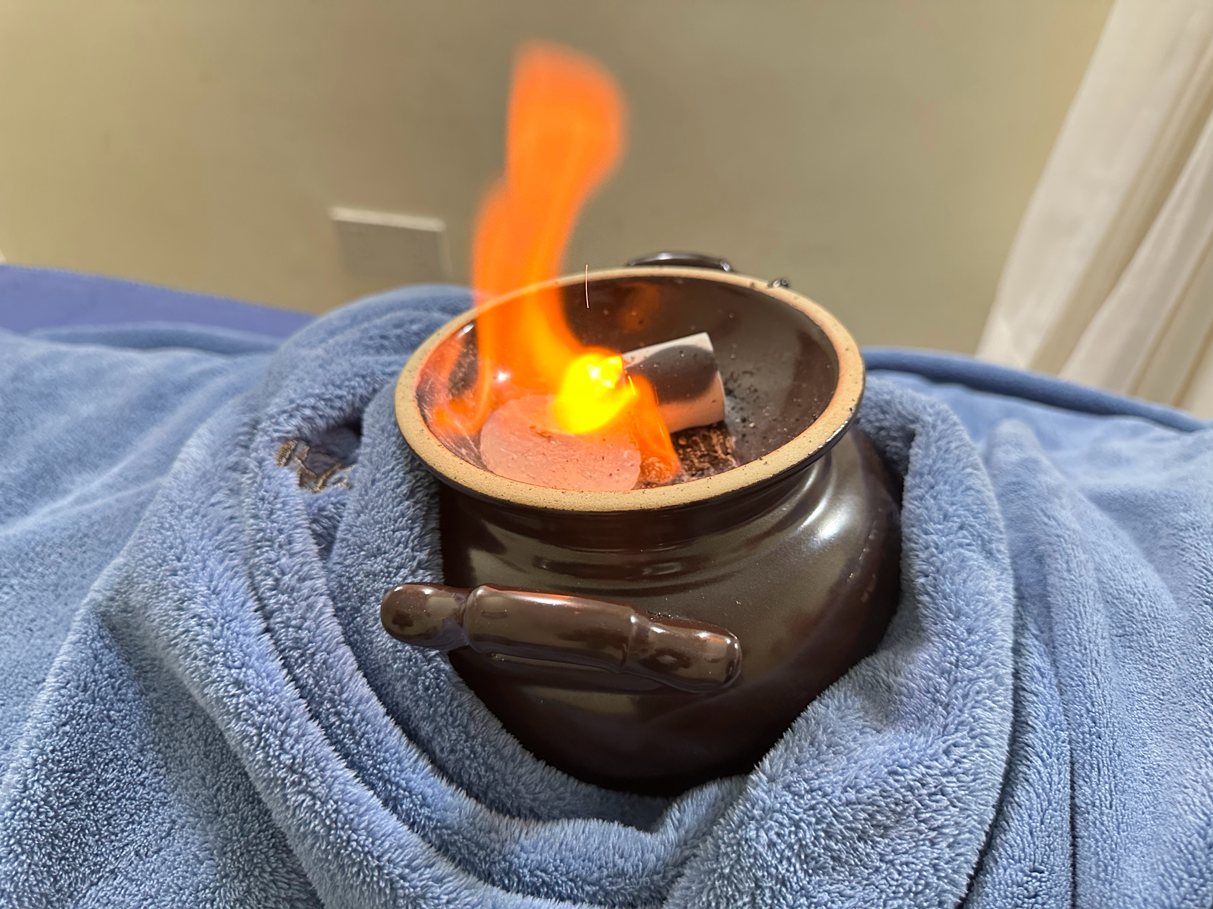 昨天来人很疲惫，做完这个火罐，拿下来的时候拍出来很多水今天来人就轻松 精神状态也