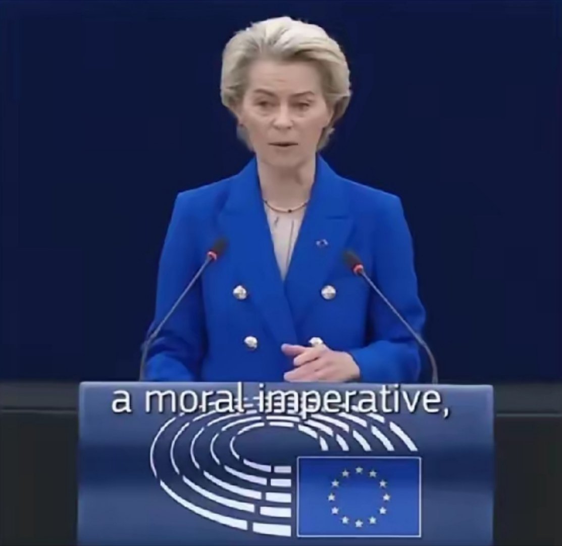 欧盟又开大会要支持乌克兰，冯德莱恩表示这是真正的人道主义，更是战络需要，全世界的