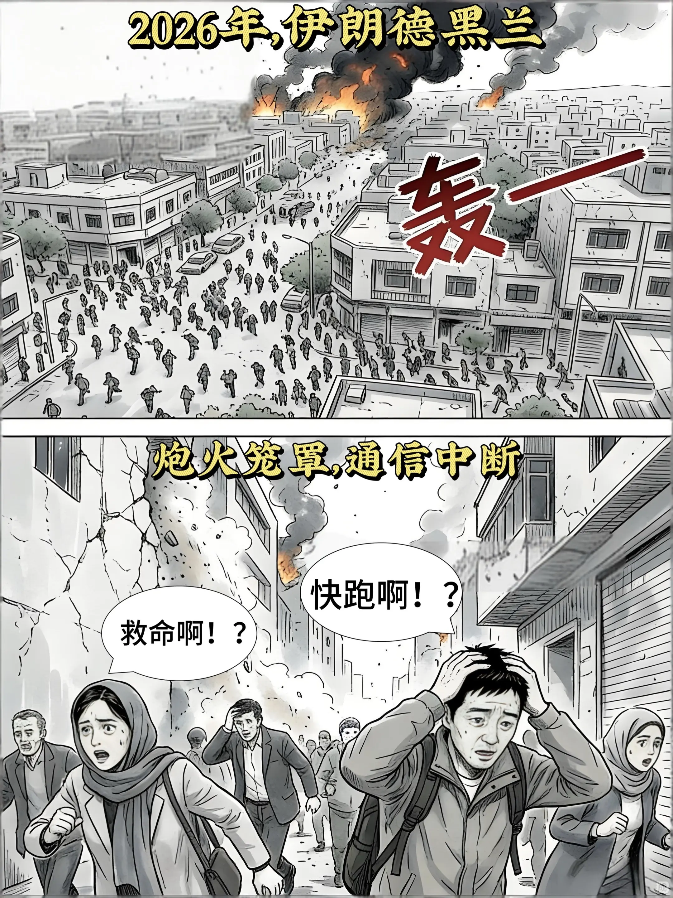 “我们走不了的，希望你能到安全的地方！”