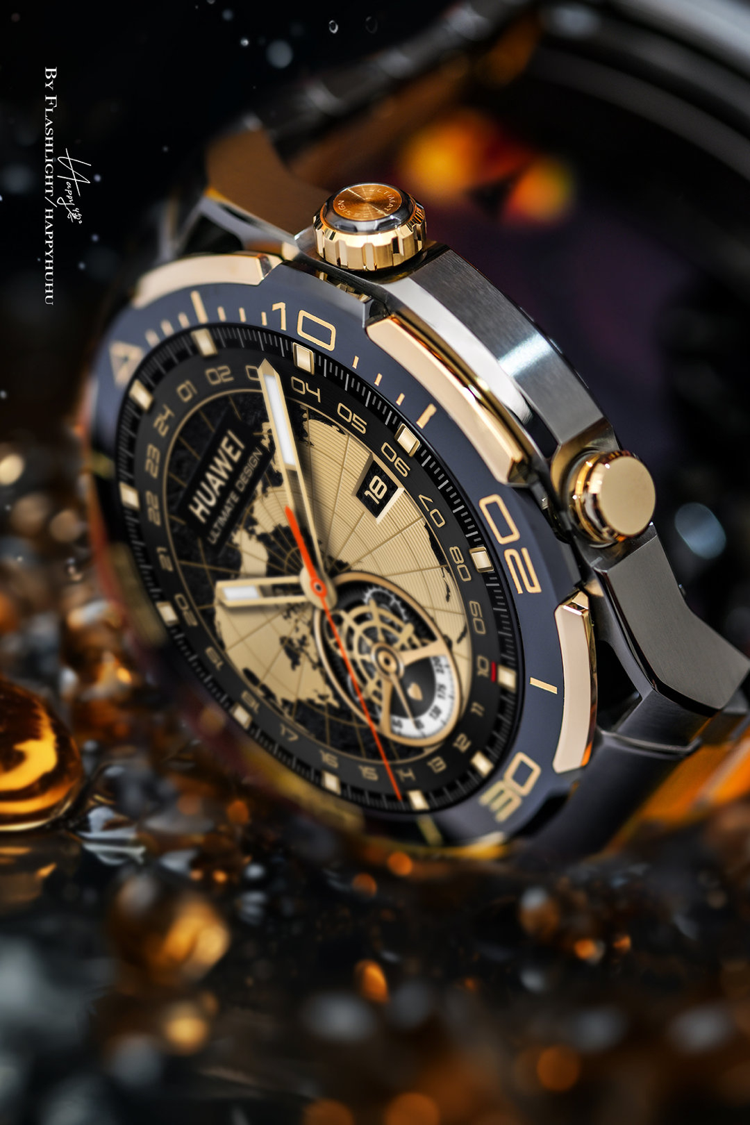 华为金表来了！颜值绝美[泪]华为首款黄金智能手表——HUAWEI WATCH U