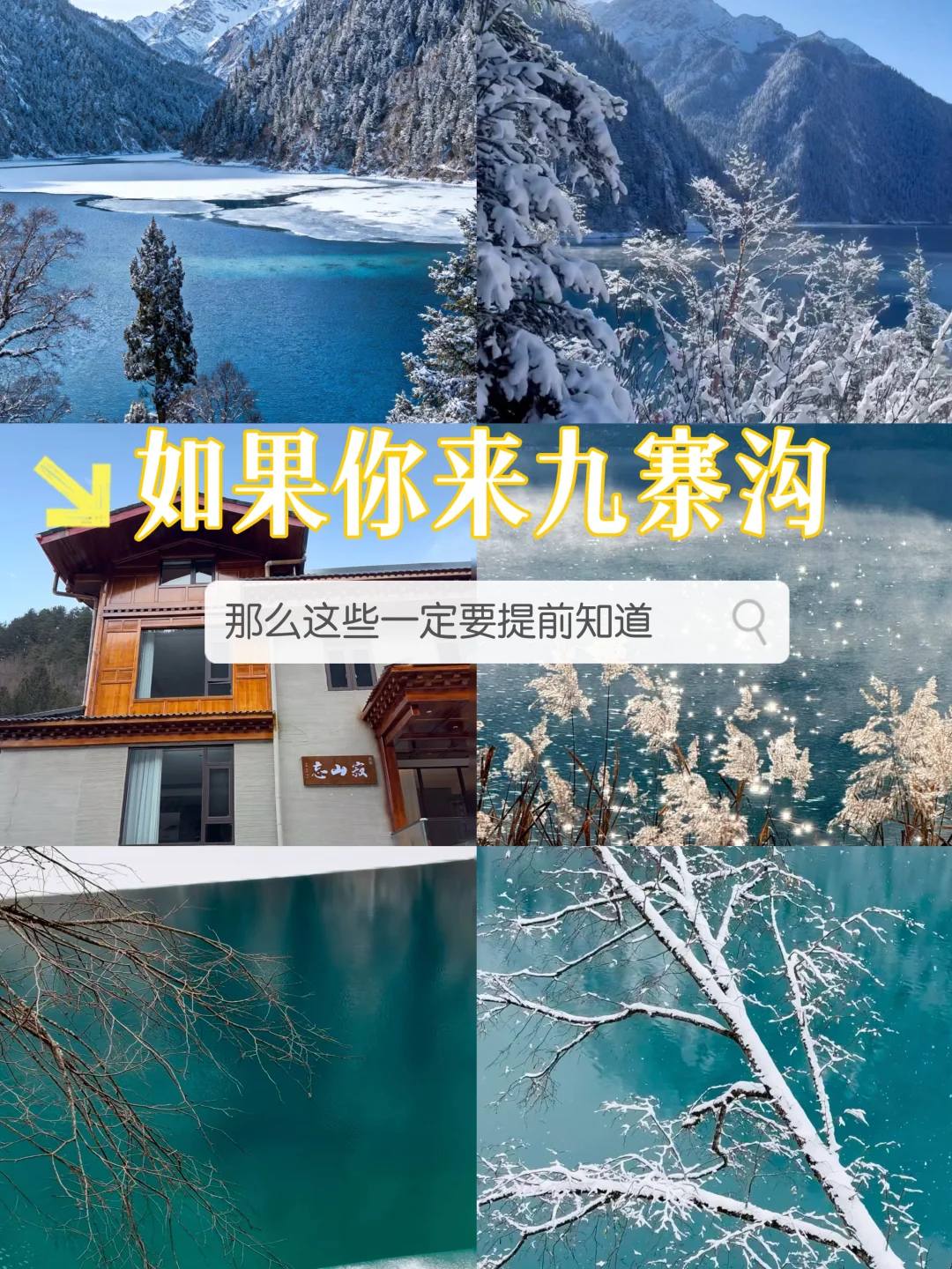 来九寨沟 一定要提前了解这些⚠️