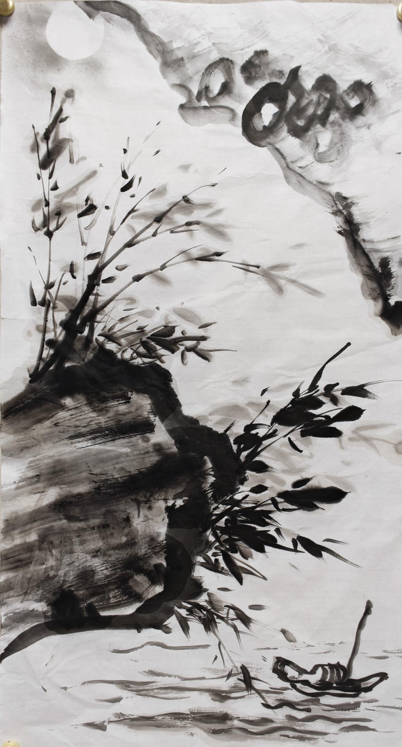 世人素来推崇古时墨竹名作，多认定古贤已然抵达竹画创作的上限，然而细品沈子琪先生此