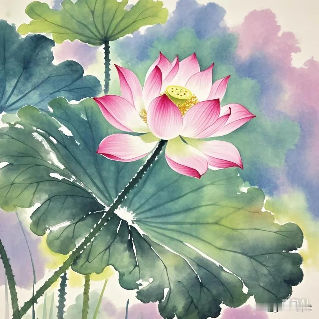 夏荷莲藕暮云松。