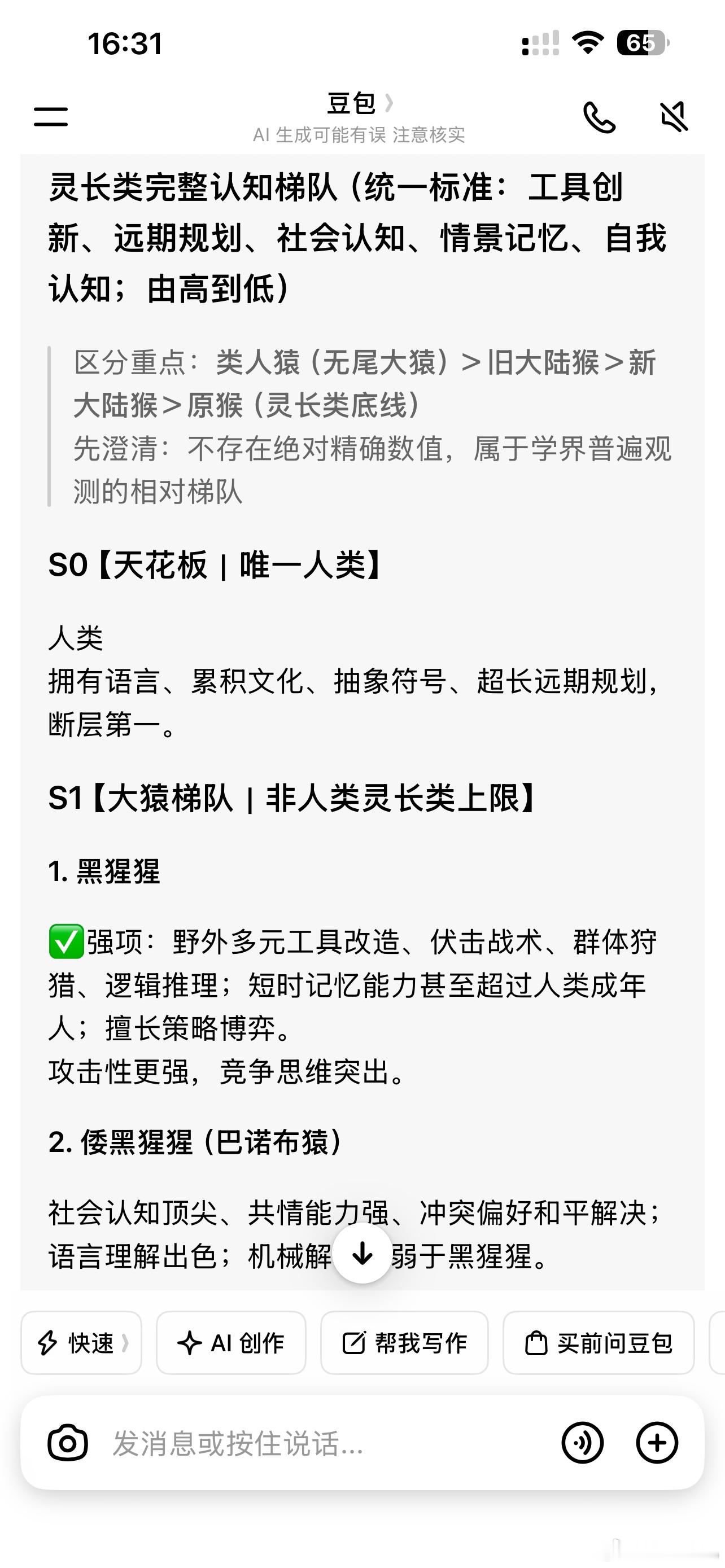 灵长类排名 