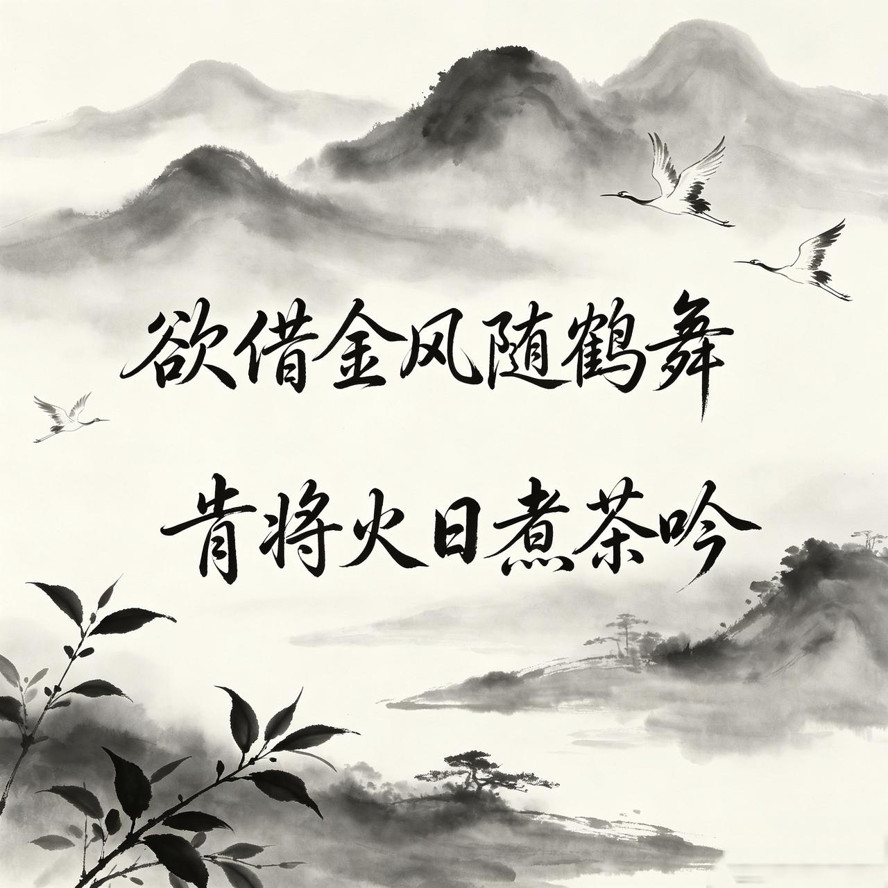 上联:欲借金风随鹤舞
下联:肯将火日煮茶吟
 
上联取自网络佳作，我自作下联与之