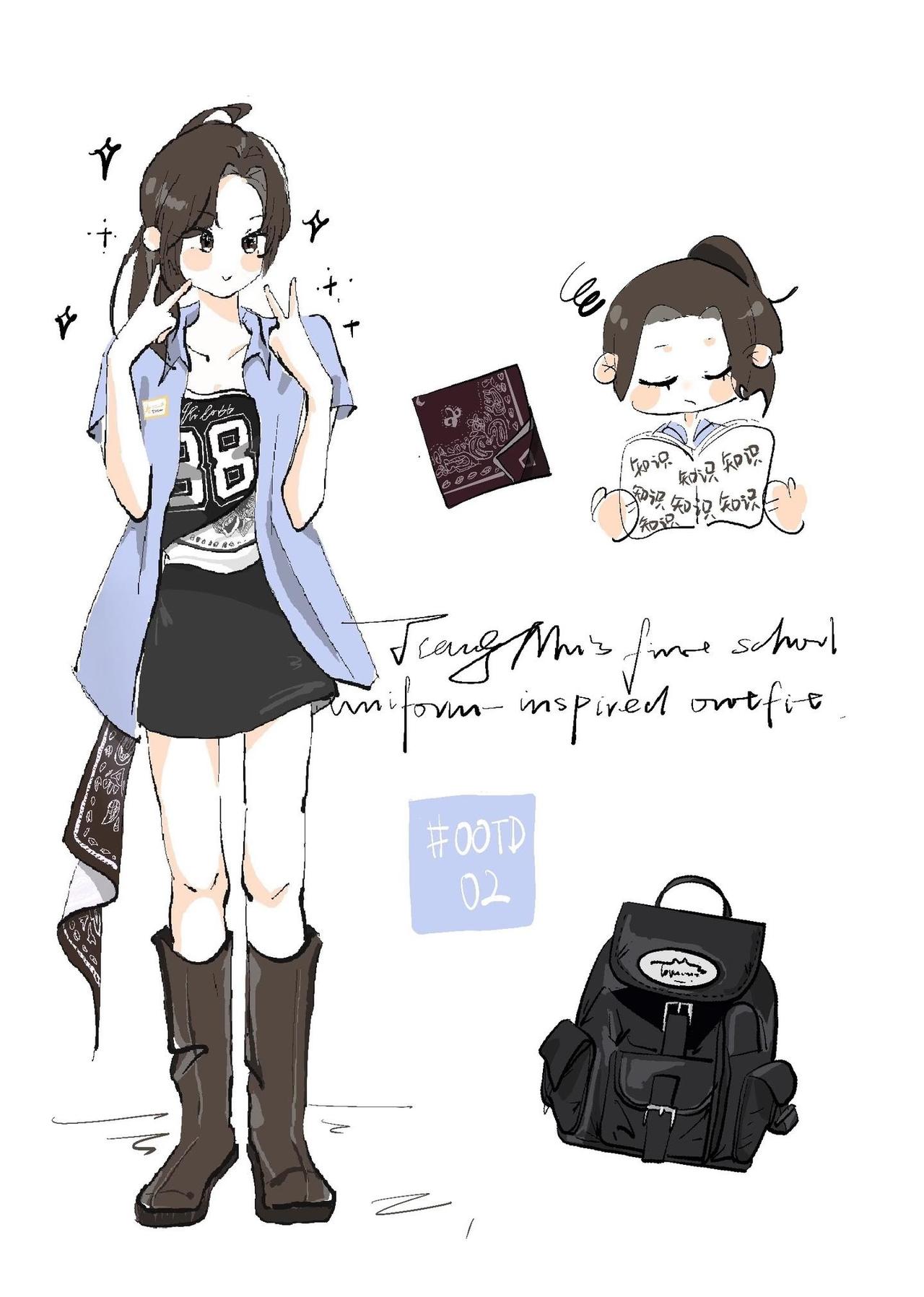 姜暮穿搭第二弹
校服姜暮 姜暮