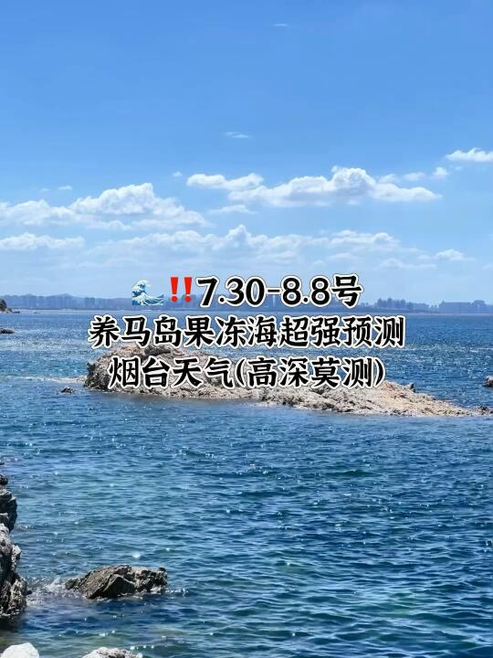 📍7.30-8.8号烟台养马岛果冻海超强预测