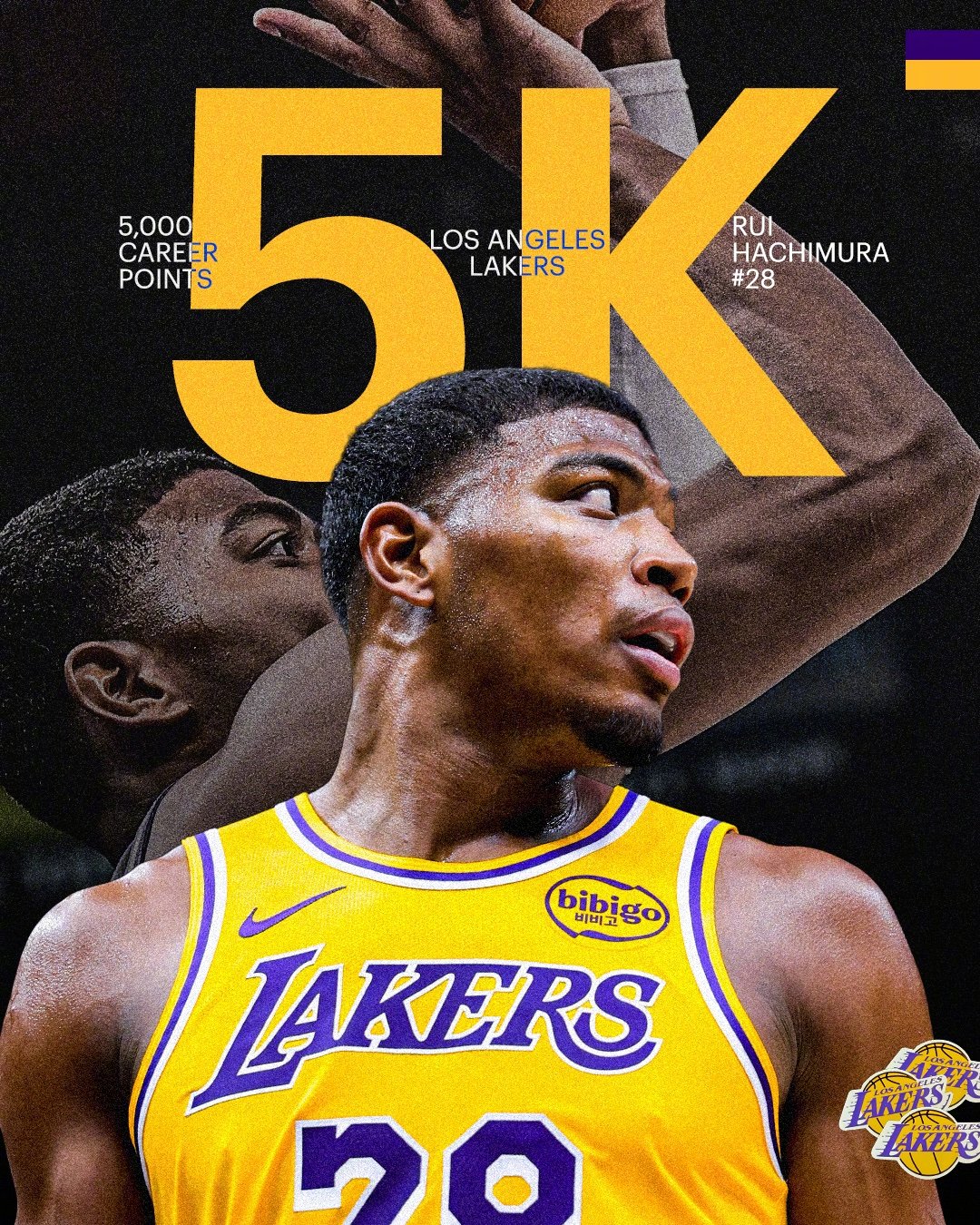 恭喜八村垒拿下生涯5️⃣0️⃣0️⃣0️⃣分🎉！骑士vs湖人 湖人提前7场锁定