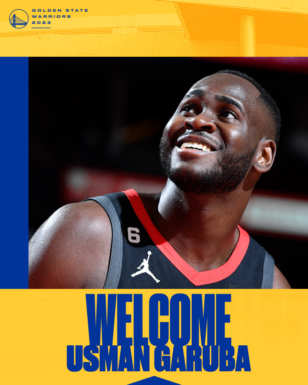 #勇士签约加鲁巴##篮球夏季不降温##金州勇士# 勇士用一份双向合同签下了身高2