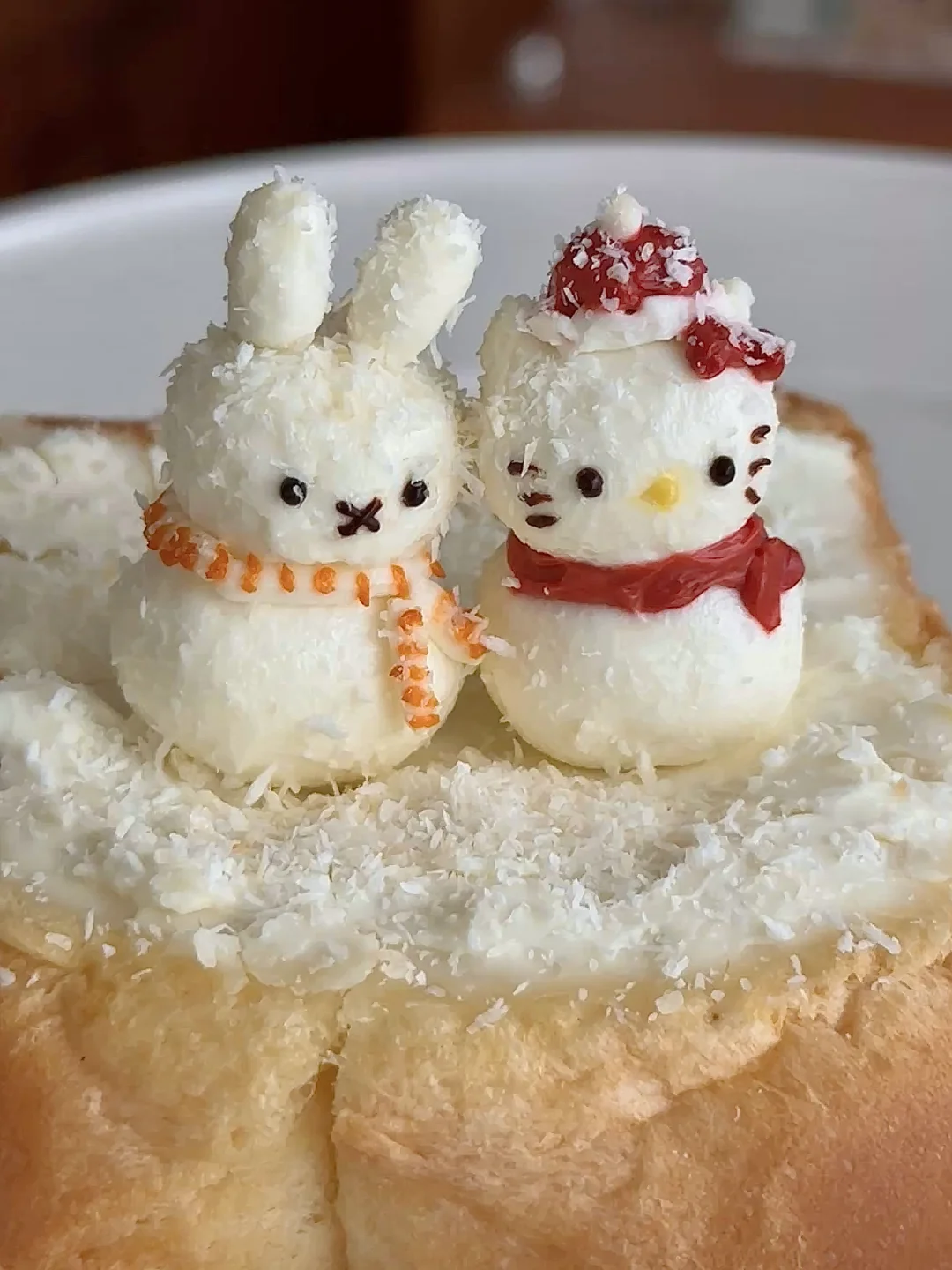 Miffy&HelloKitty 雪人奶酪吐司🍞