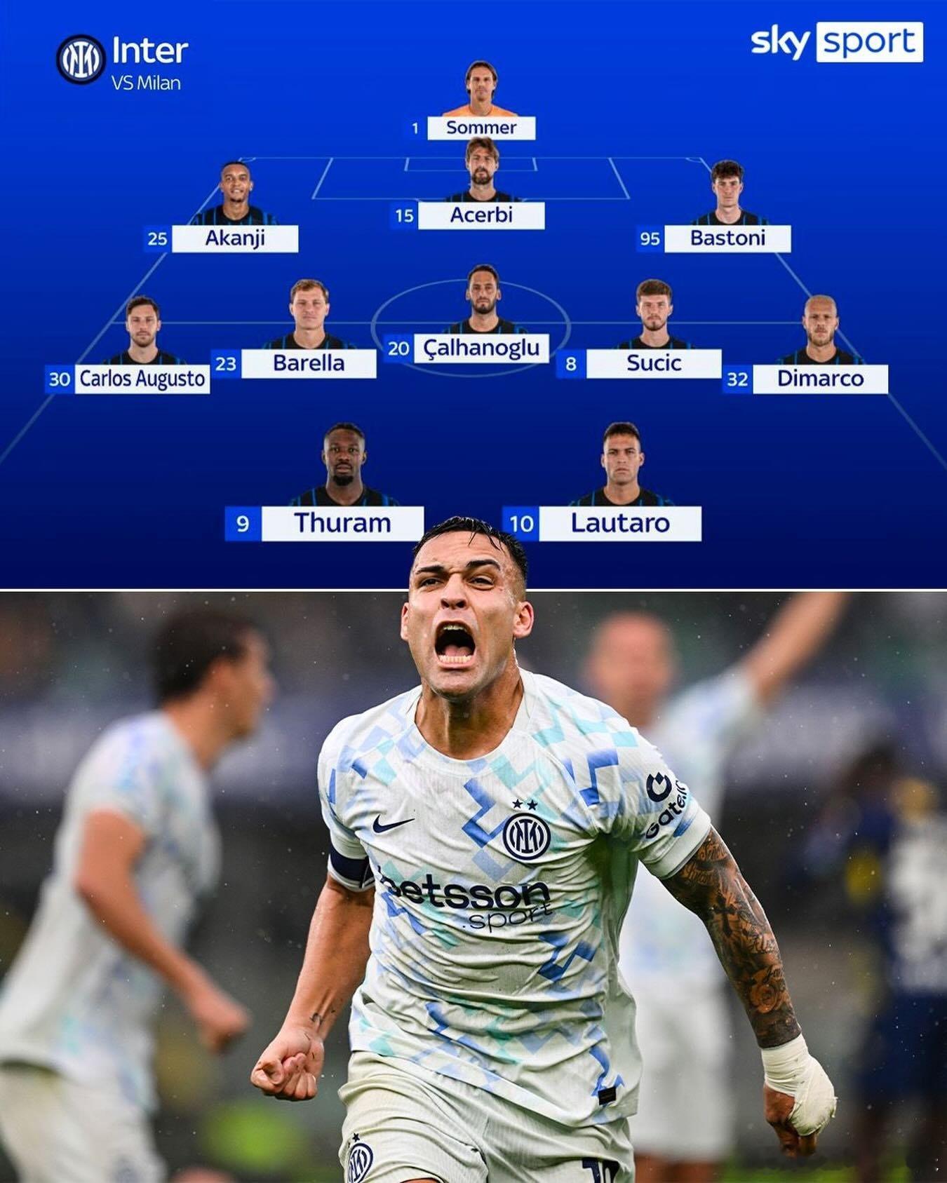 天空体育几分钟之前首发预测更新，依旧认为是苏西奇首发，米兰体育报和罗马体育报则认