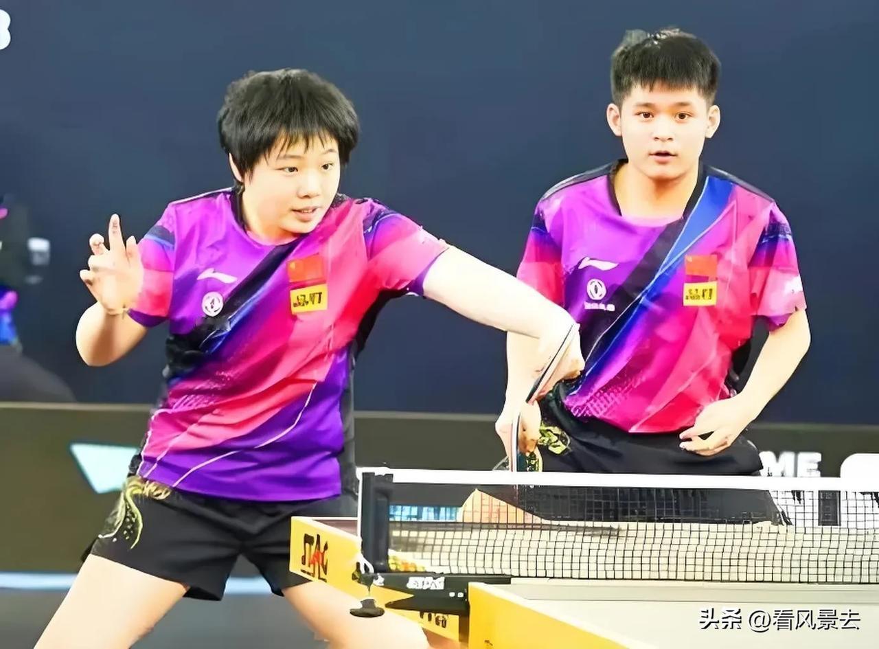 WTT阿拉木图站混双决赛预告:
今晚11:20，中国组合曼/林诗栋对阵罗马尼亚组