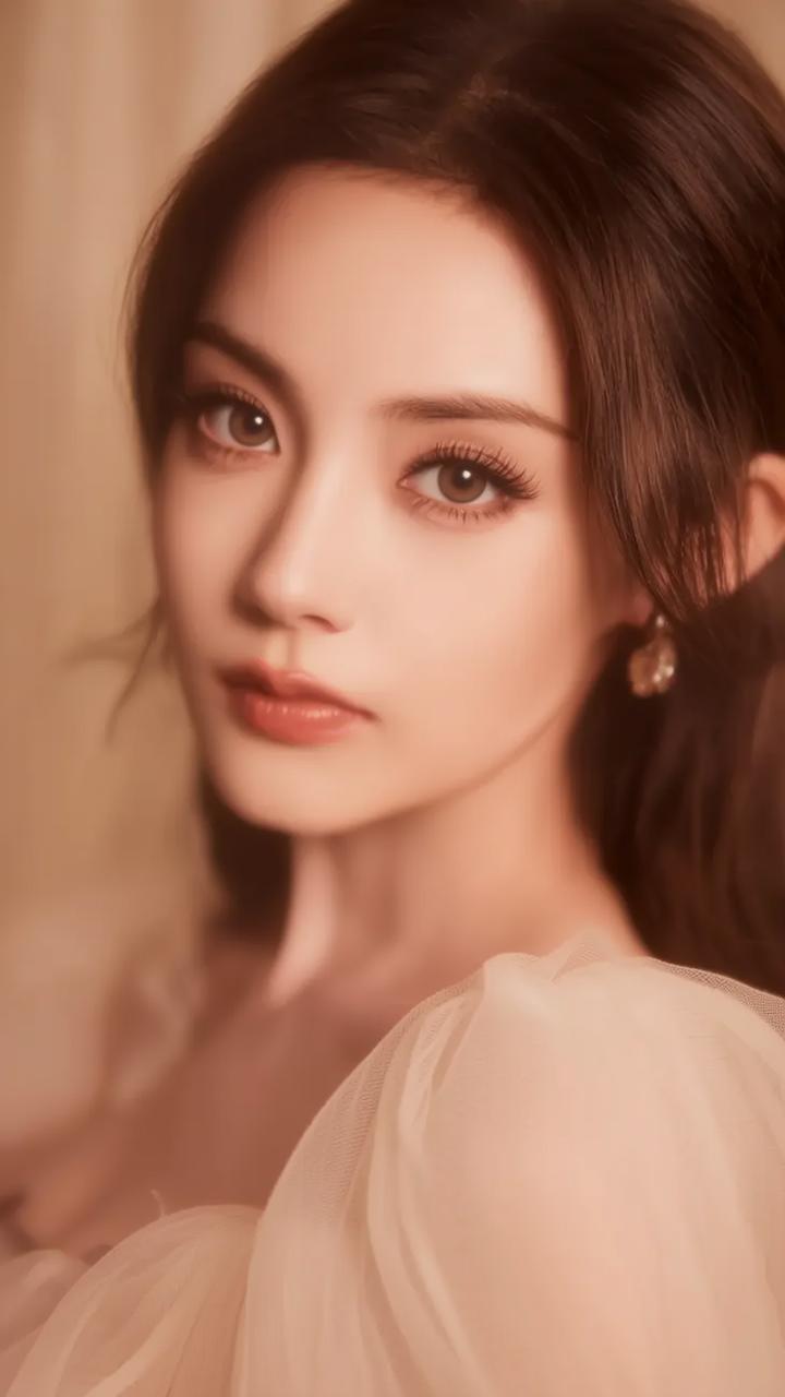 温柔甜美的少女，梦幻般的氛围，仿佛置身童话世界。