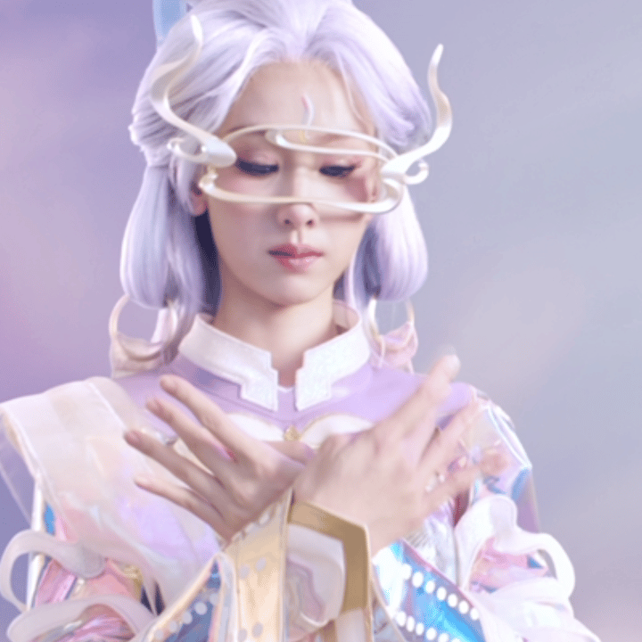 陈都灵[超话]  陈都灵赛博神女造型  陈都灵cos神女新春赐福  救命🆘 陈