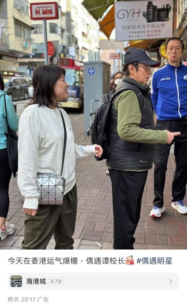 「校长」谭咏麟现年74岁，依然精力旺盛，常在内地登台，又率领「明星足球队」到各地