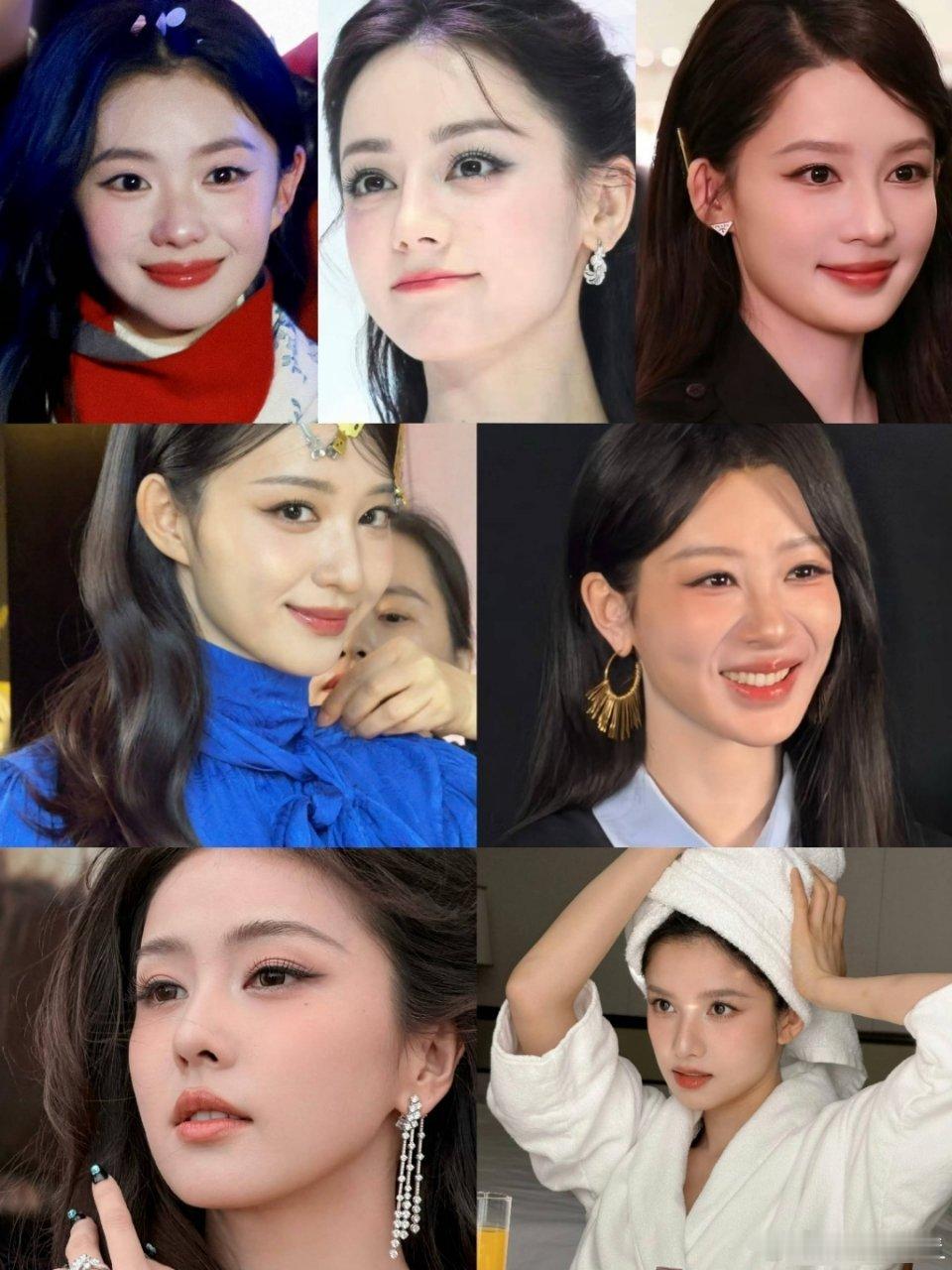 同一个化妆师的女明星 