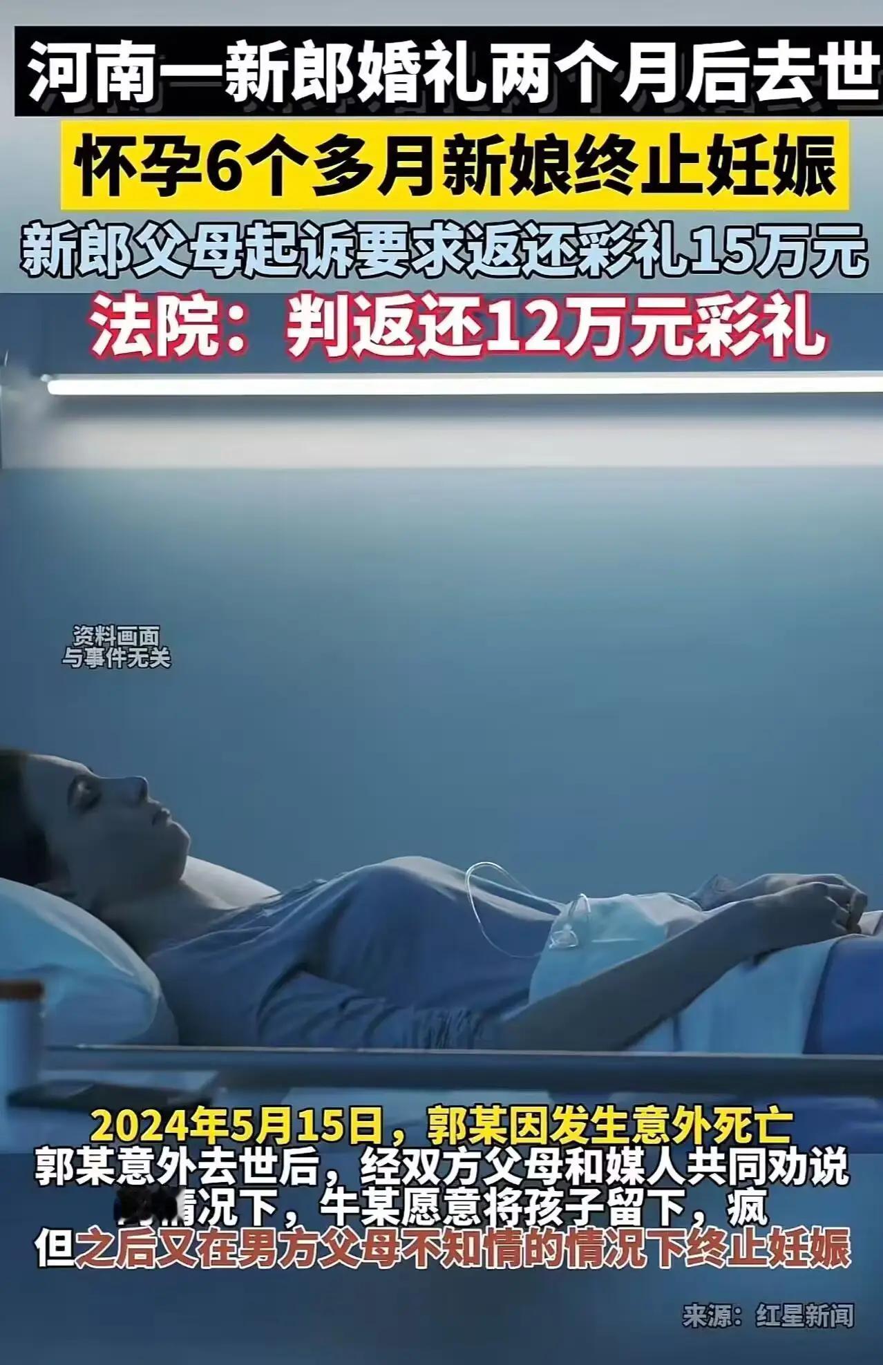 河南icon，一新郎婚礼两个月后去世，怀孕六个月的新娘瞒着新郎父母终止妊娠！新郎