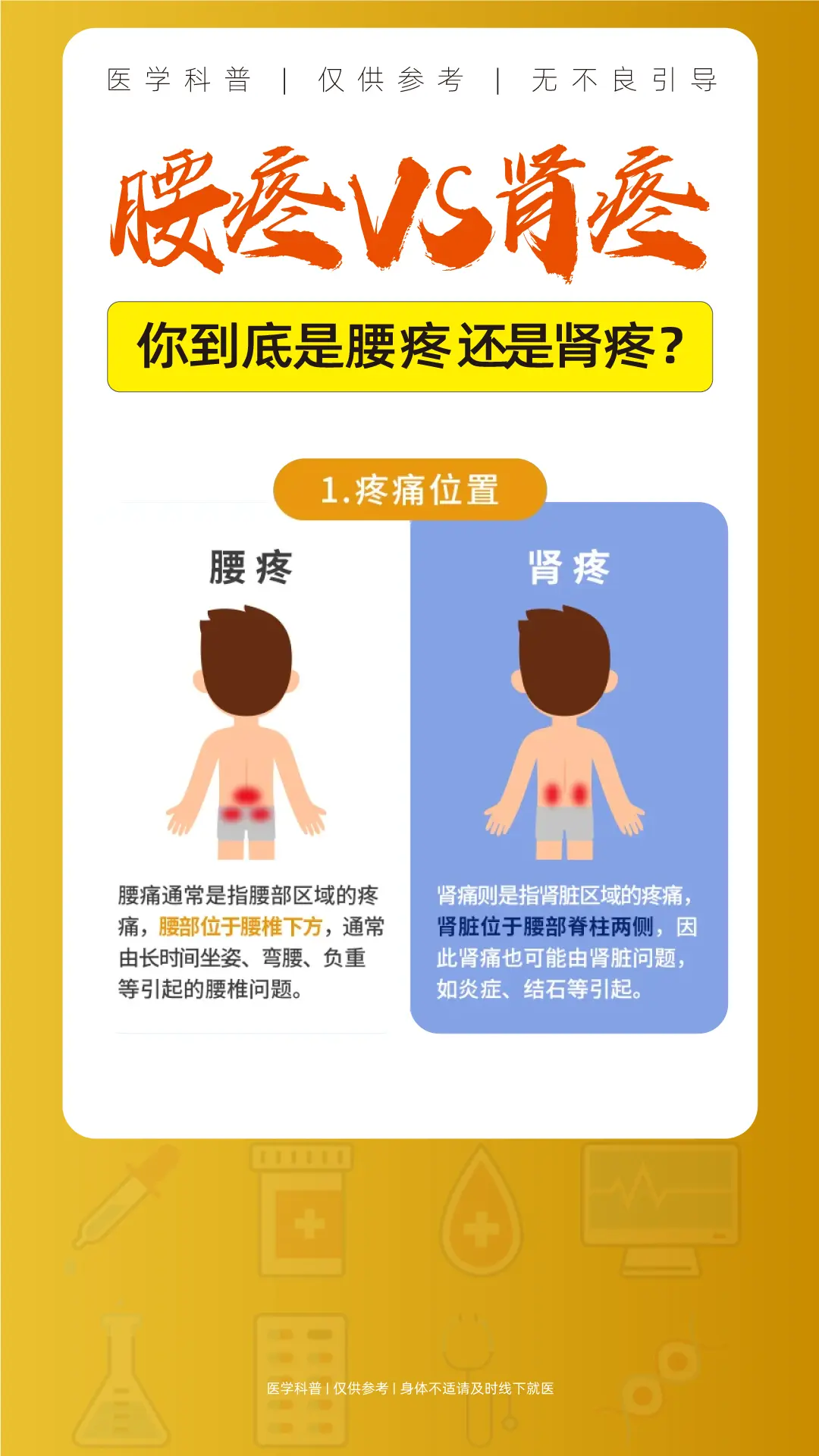 腰疼和肾疼到底有什么区别？