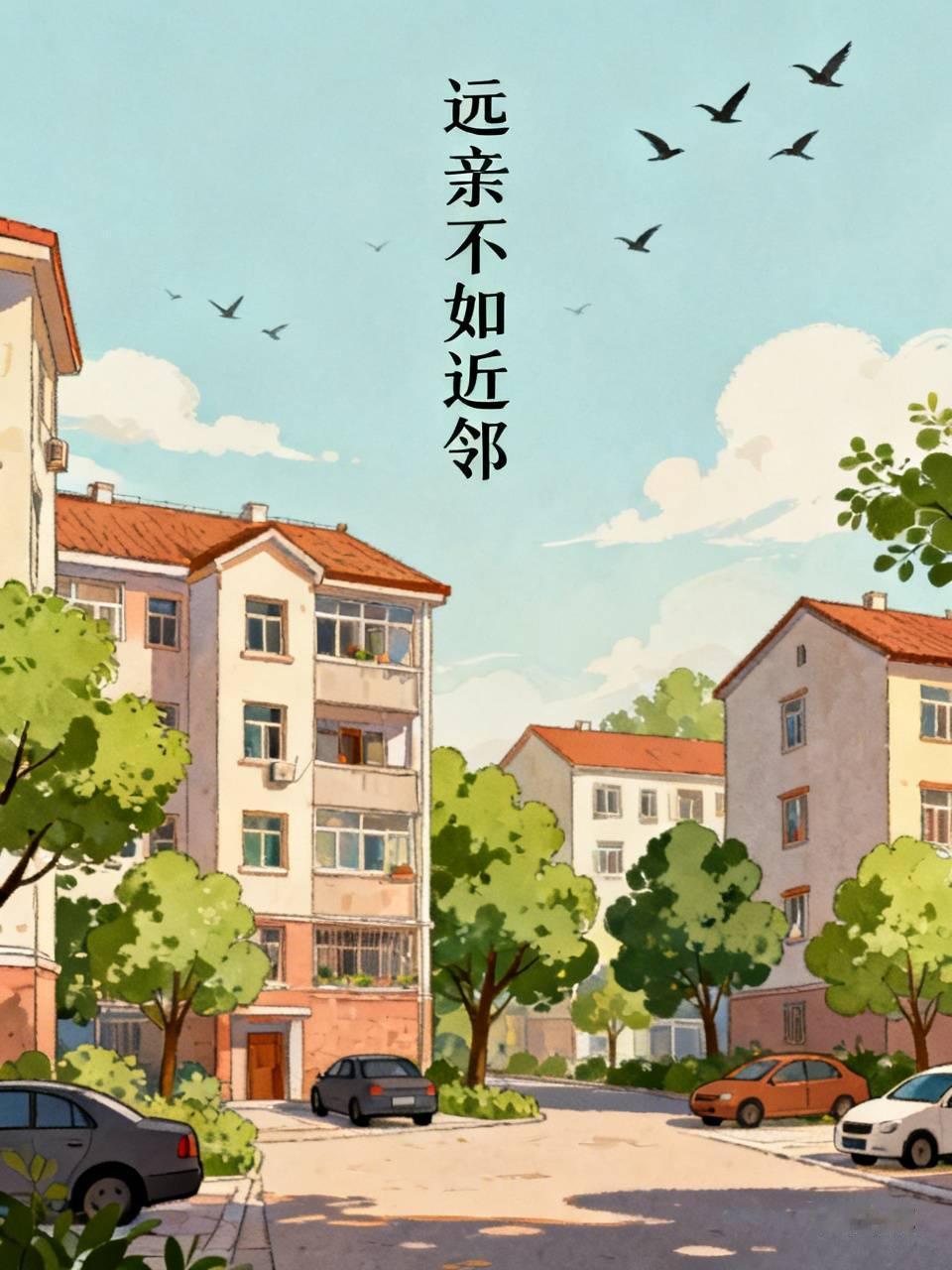 我超认同“远亲不如近邻”这句话。亲戚虽有血缘纽带，但很多都住得远，平时难得见上一