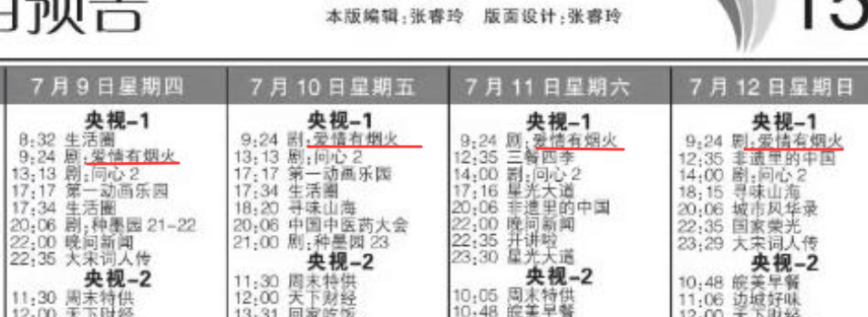 啊啊啊啊啊 爱情有烟火爆剧具象化！这么快就迎来了二轮上星？！央一！9号开播！！！