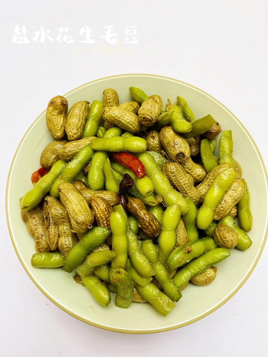 盐水花生毛豆 | 花毛一体，夏天夜市必备