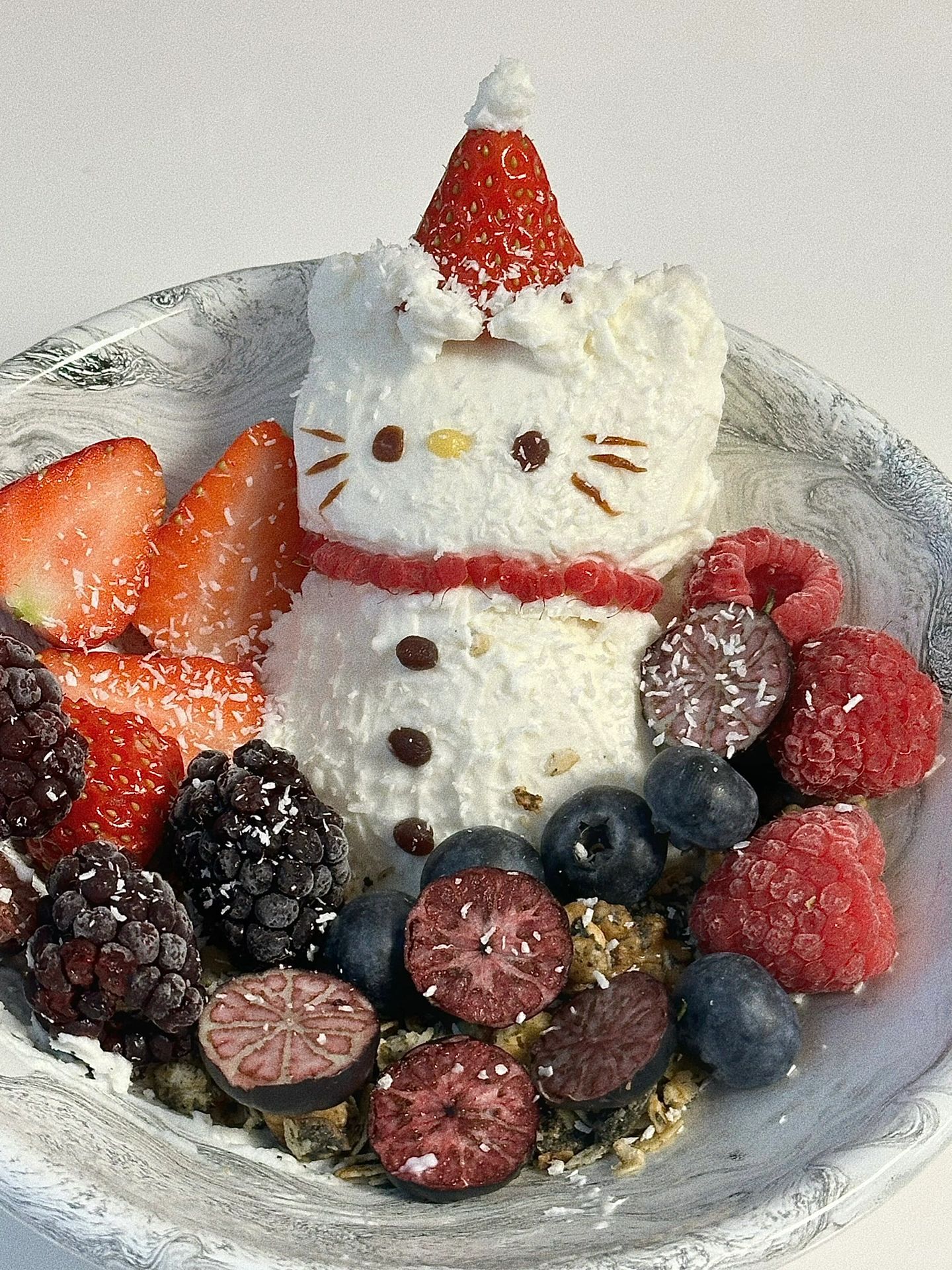 Hello Kitty雪人酸奶碗