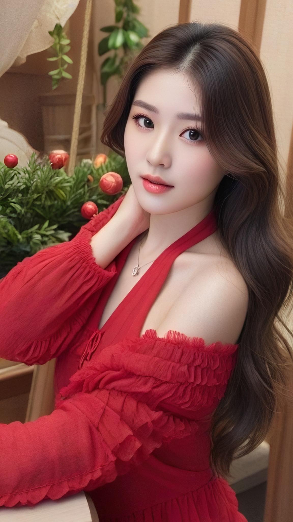 美女对你微笑，你喜欢吗。