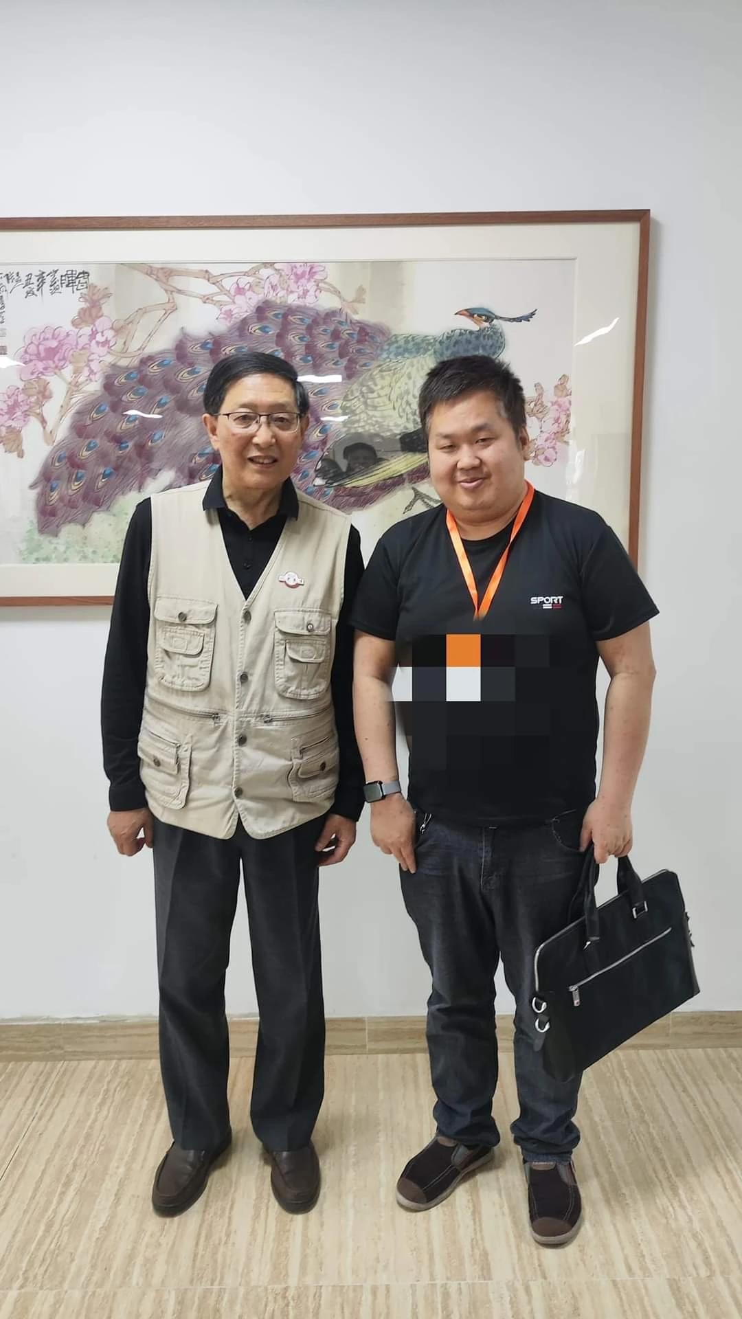 参访活动遇到张纪祖老师，张自忠的孙子。
