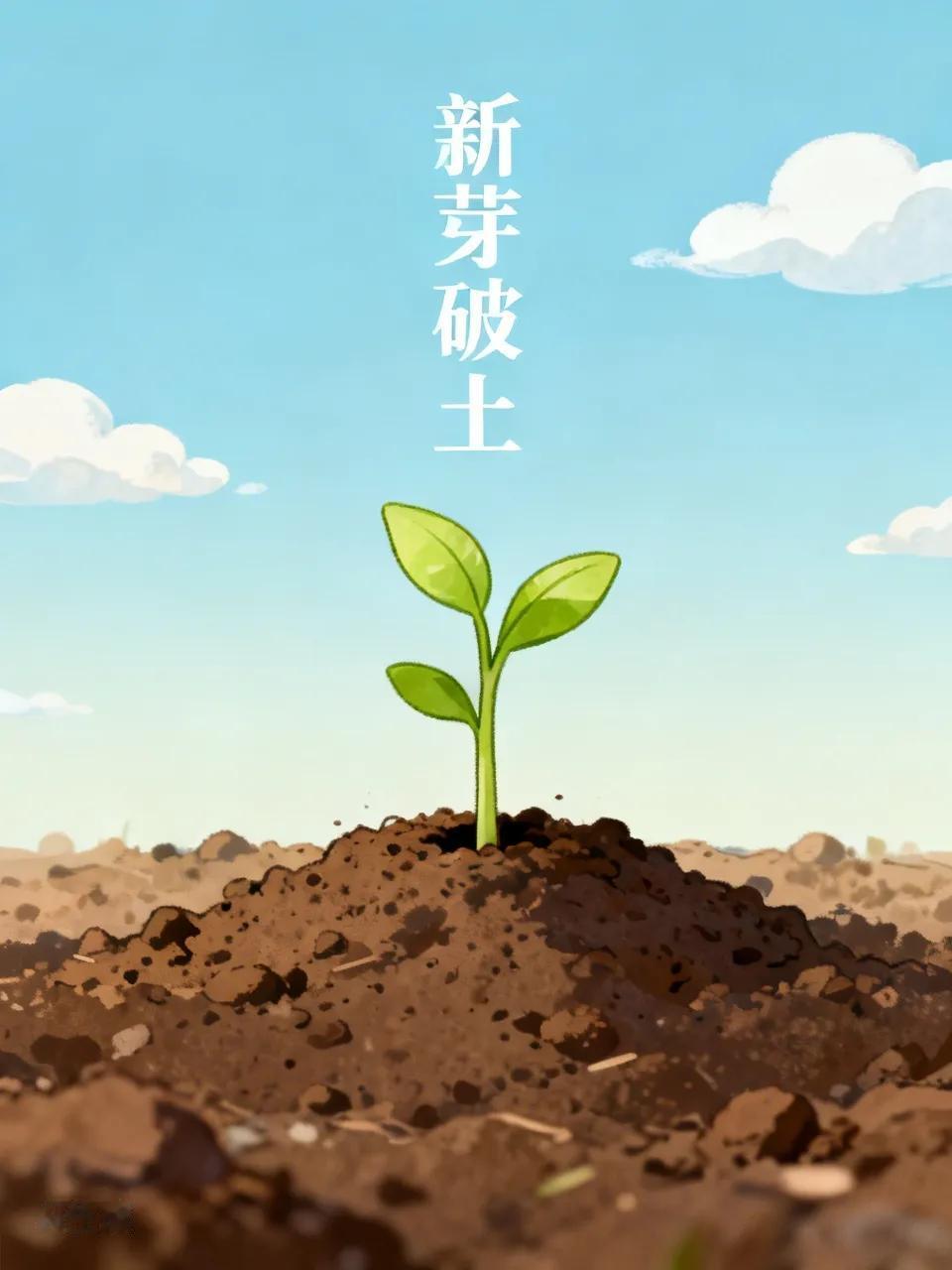 出上：叶伴风雨成往事，
对下：芽观日月启新程。