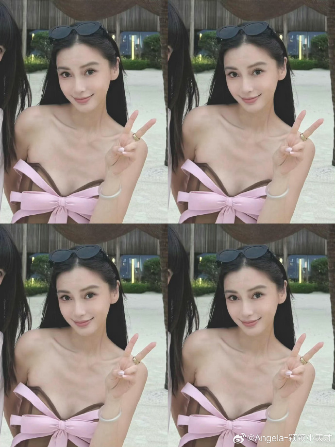 Angelababy马尔代夫游客照  baby你美 我也要来马尔代夫偶遇你. 