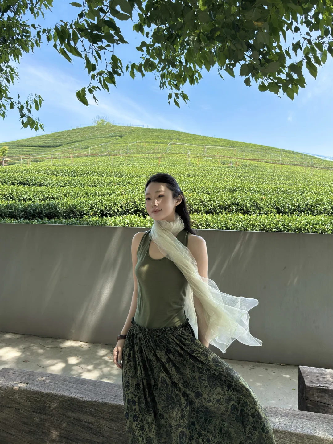 把绿色揉进眼睛里