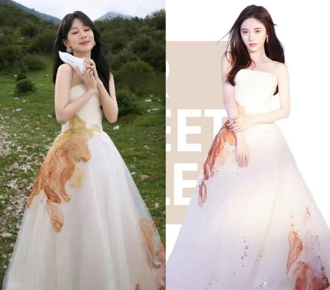杨紫鞠婧祎撞衫了同款礼服谁驾驭的更好 ​​​