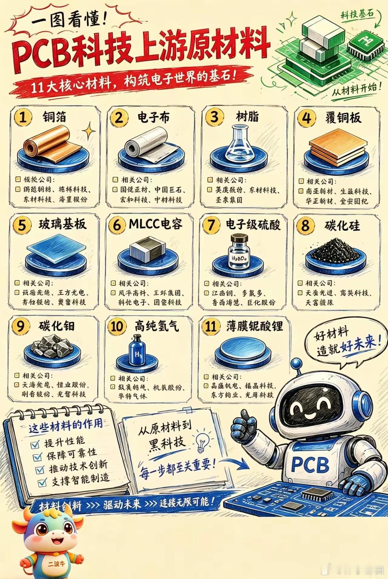PCB 上游核心上市公司大全：一、覆铜板CCL（PCB第一大原料，占成本40%）