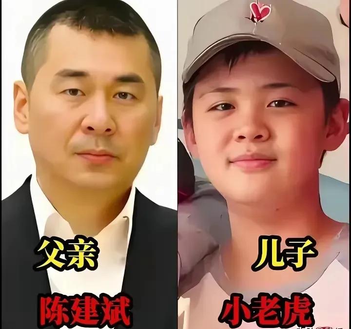 明星爸爸和可爱的儿子
陈建斌的大儿子陈含德，被世界排名前十的加州大学伯克利分校录