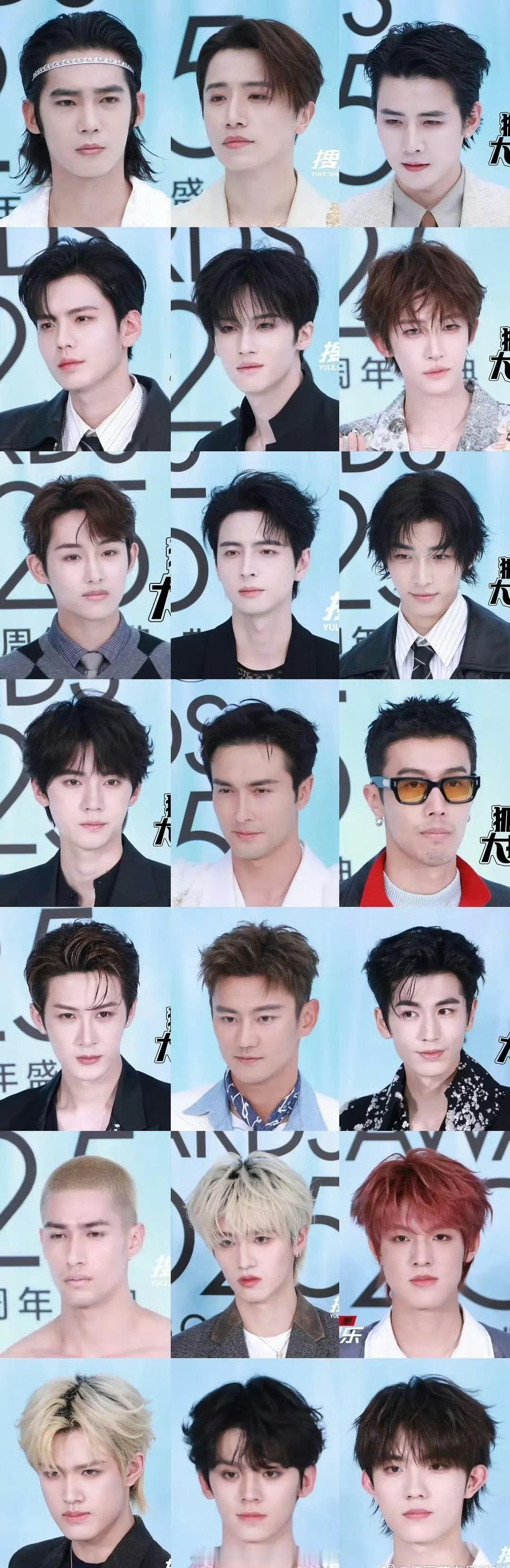 ELLE红毯男明星怼脸生图，都挺不错的吧[思考] ​​​